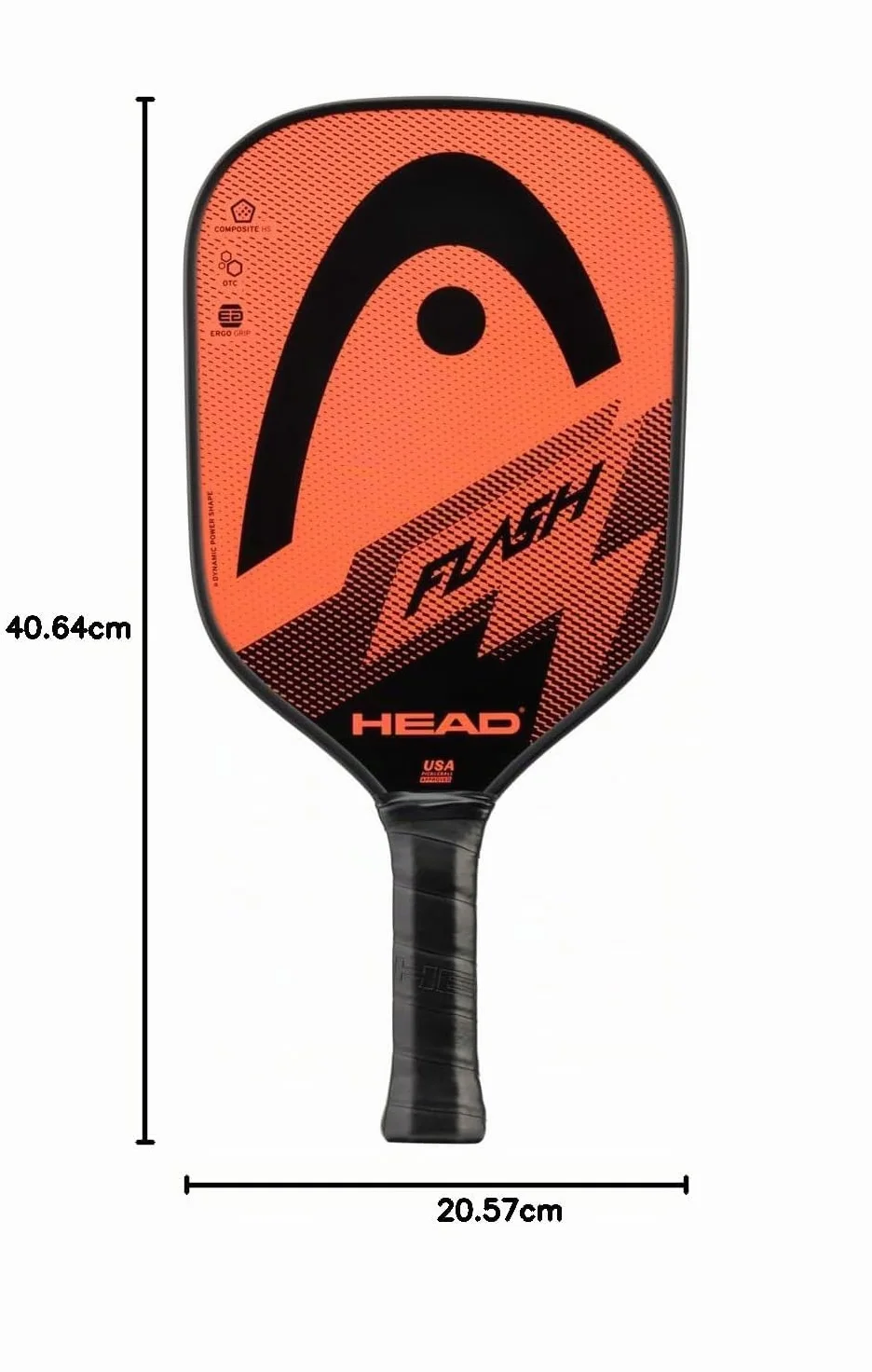 Head Flash Pickleball Pack - 2 Palas aprobadas, 2 Pelotas para Exteriores, Bolsa de Transporte