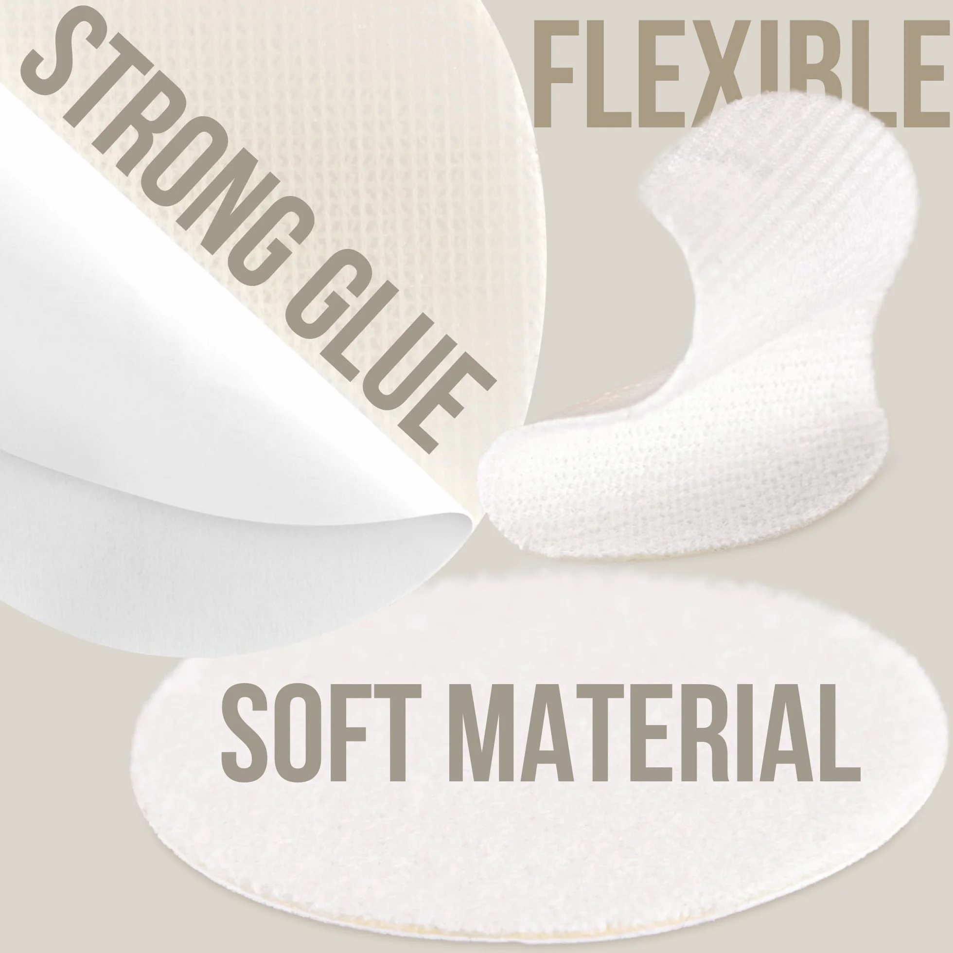 SULPO Parche protector de talón y reparación para zapatos, 6 unidades, blanco