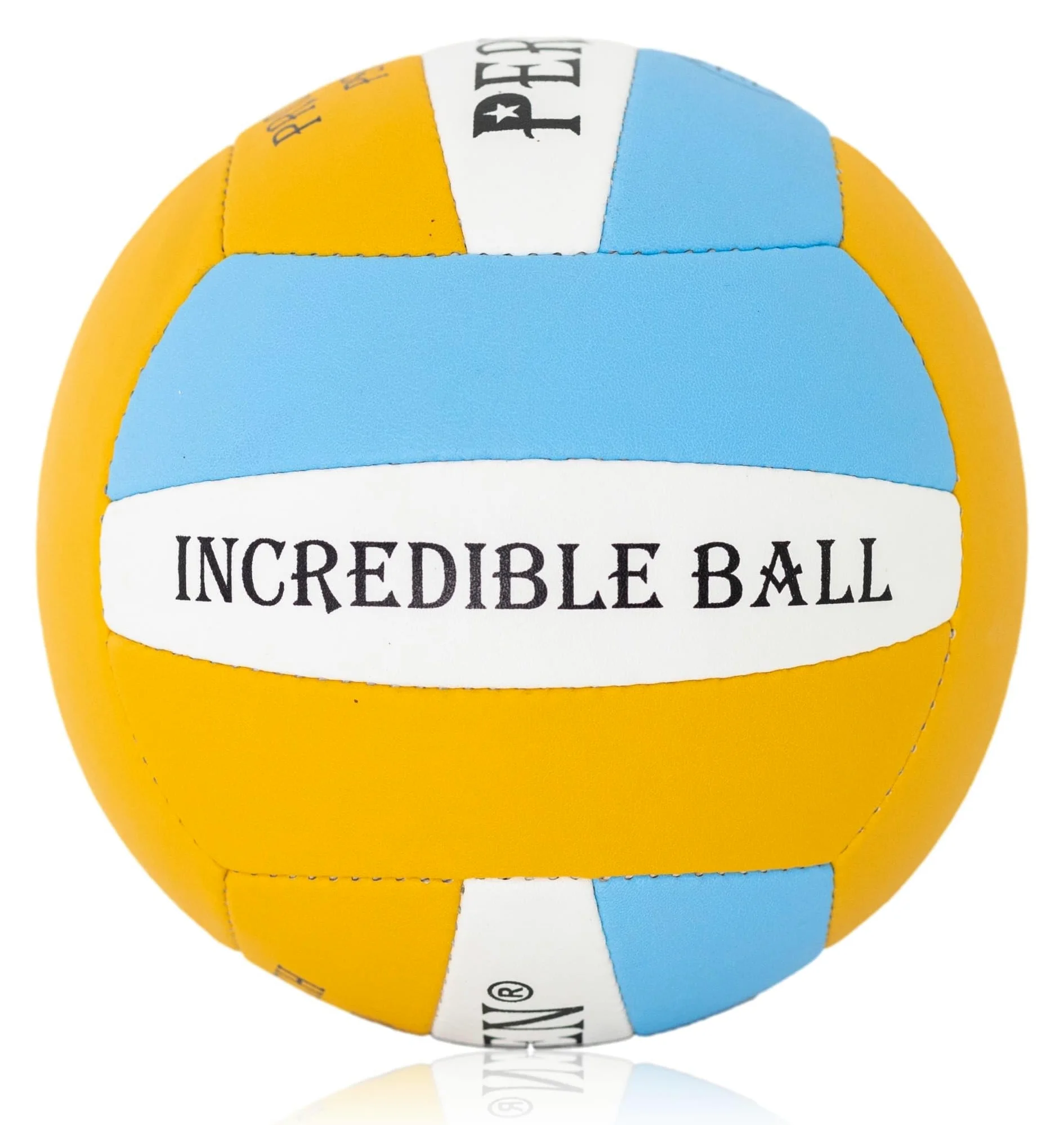 PERVEEN Pelota de voleibol de cuero compuesto de microfibra, tamaño oficial 5, cosida a mano, suave al tacto, para uso en interiores y exteriores, pelota de práctica y juego recreativo