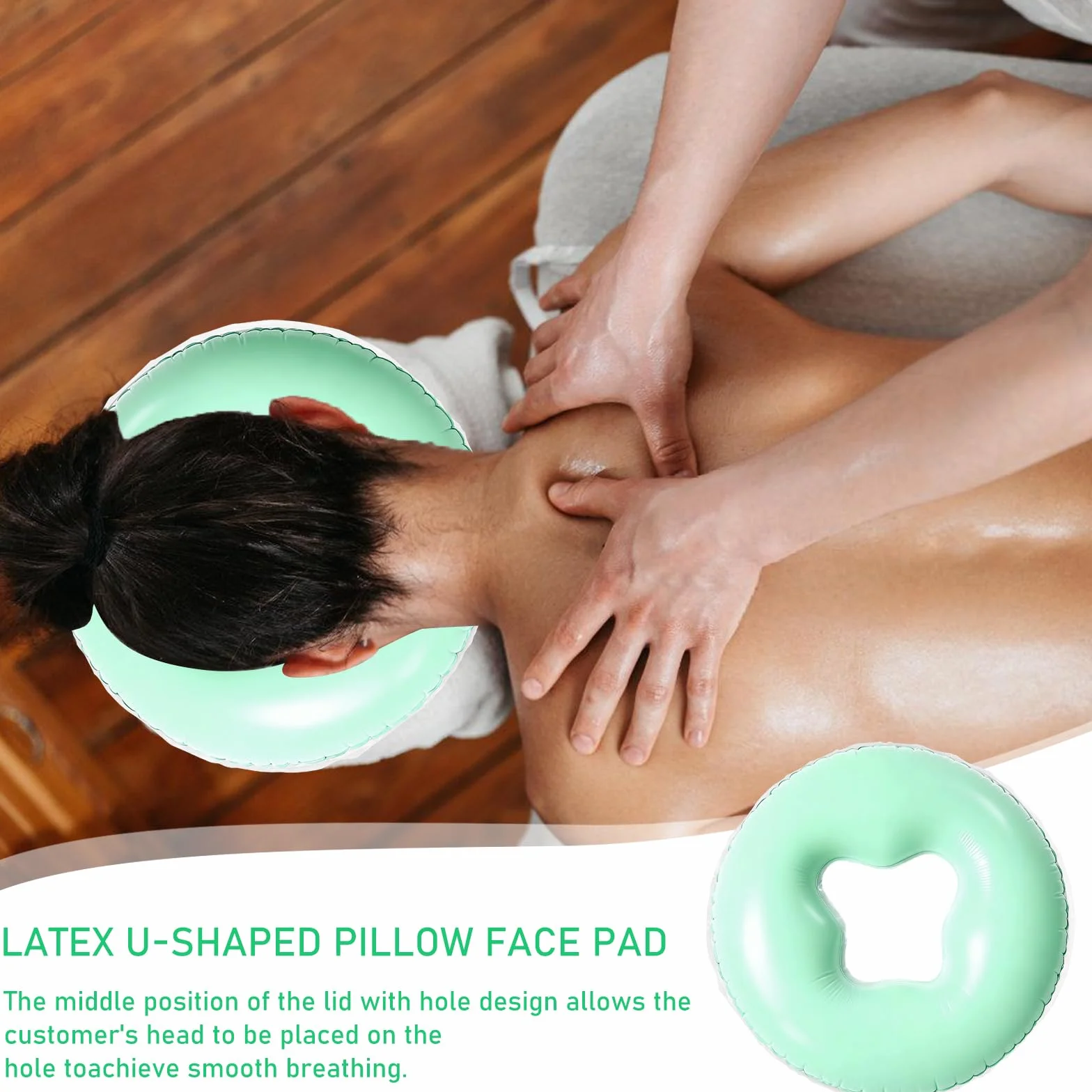 Cojín de silicona facial para spa y masaje