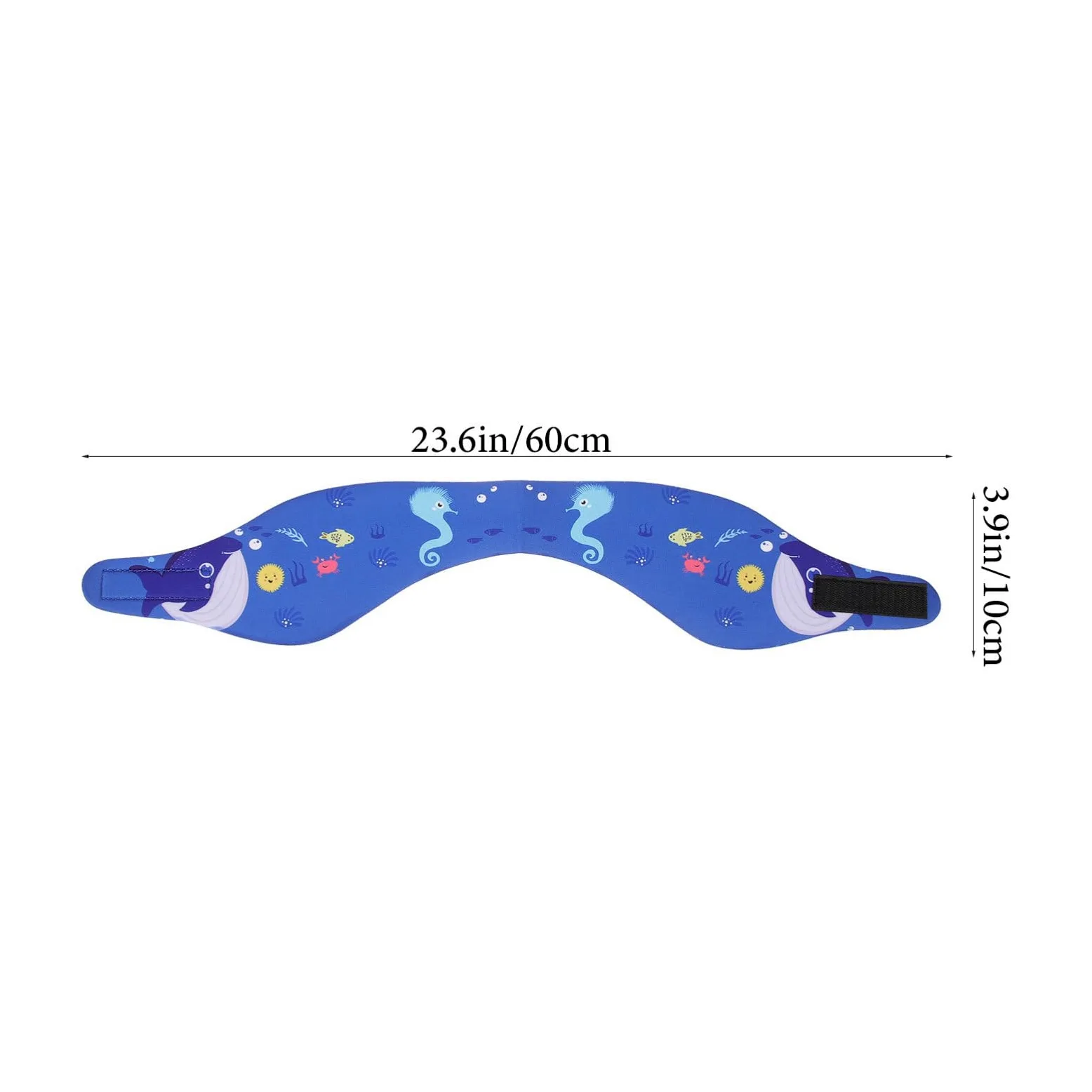 BESPORTBLE Diadema De Natación Banda para El Cabello De Natación Nadar Gorro Natacion Gorro De Piscina Bandas para La Cabeza De Natación Diadema De Baño Neopreno Blue