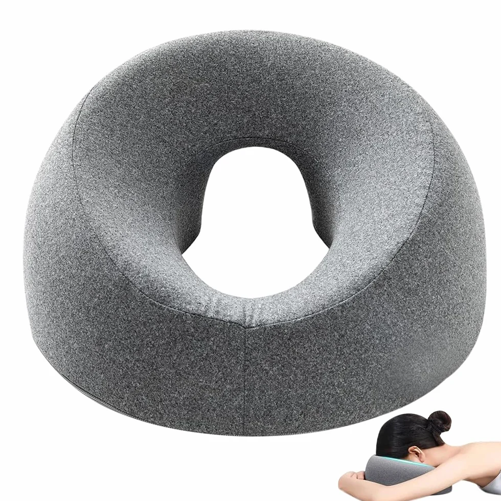 Reposacabezas de Masaje para Cama, Almohada Facial Boca Abajo, Cojín de SPA