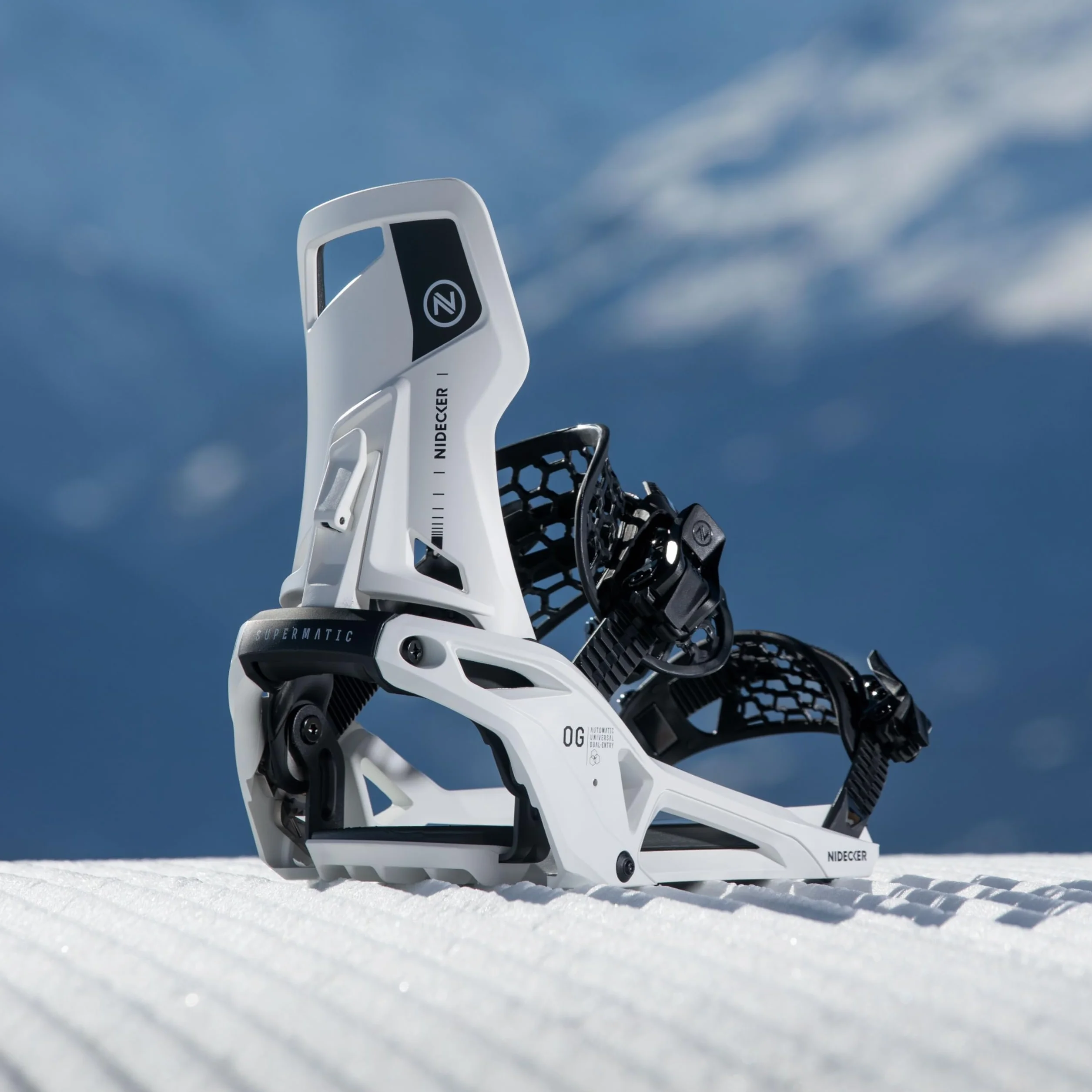 Nidecker OG Supermatic Fijaciones de Snowboard Automáticas XL Blanco