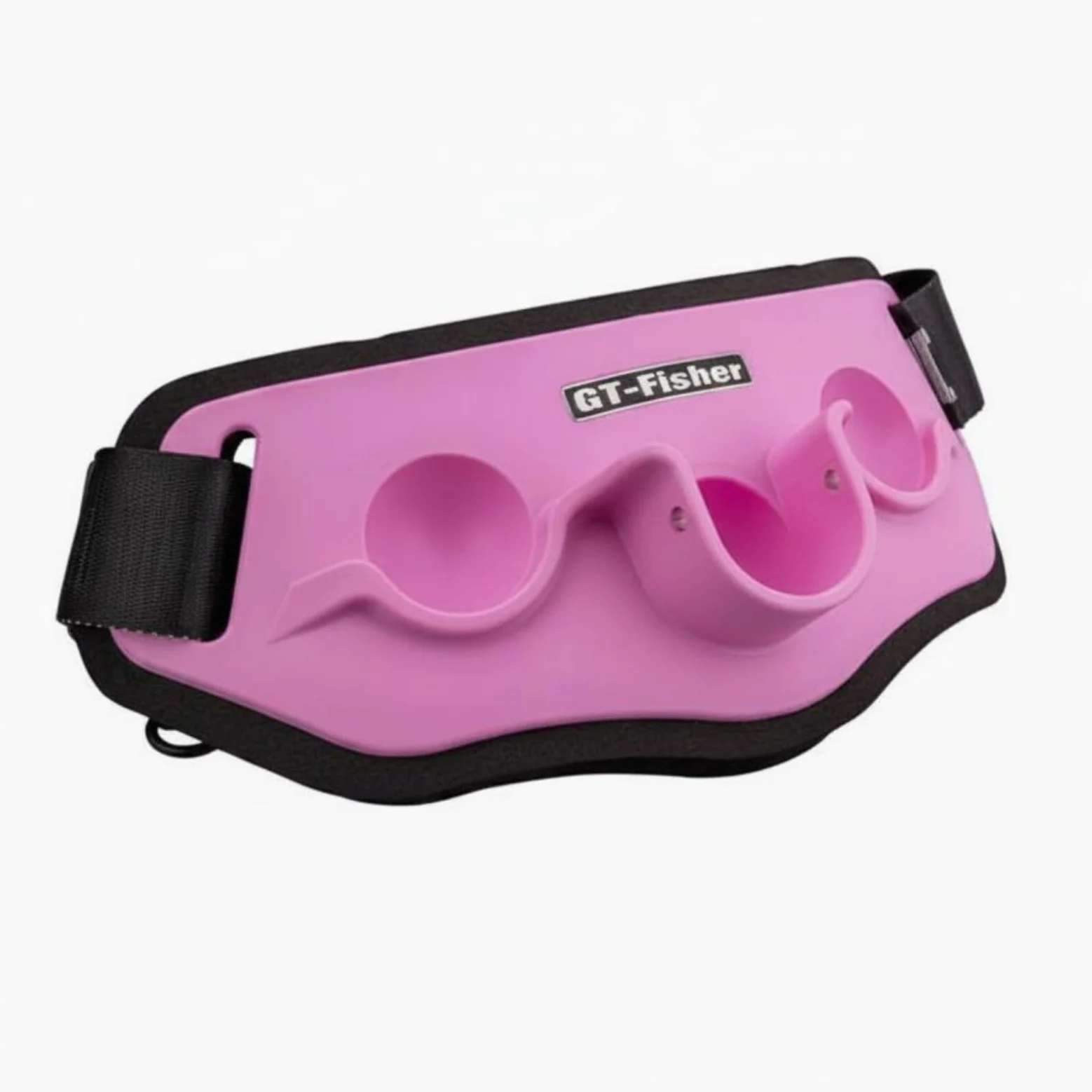 Sharplace Soporte de Caña de Pescar Cinturón Arnés Portacañas Faja de Pesca con Peso Liviano Copa Tipo Vaso para Estabilidad y Lanzar Adecuada para Desplazamientos en Orilla Mar, Rosa