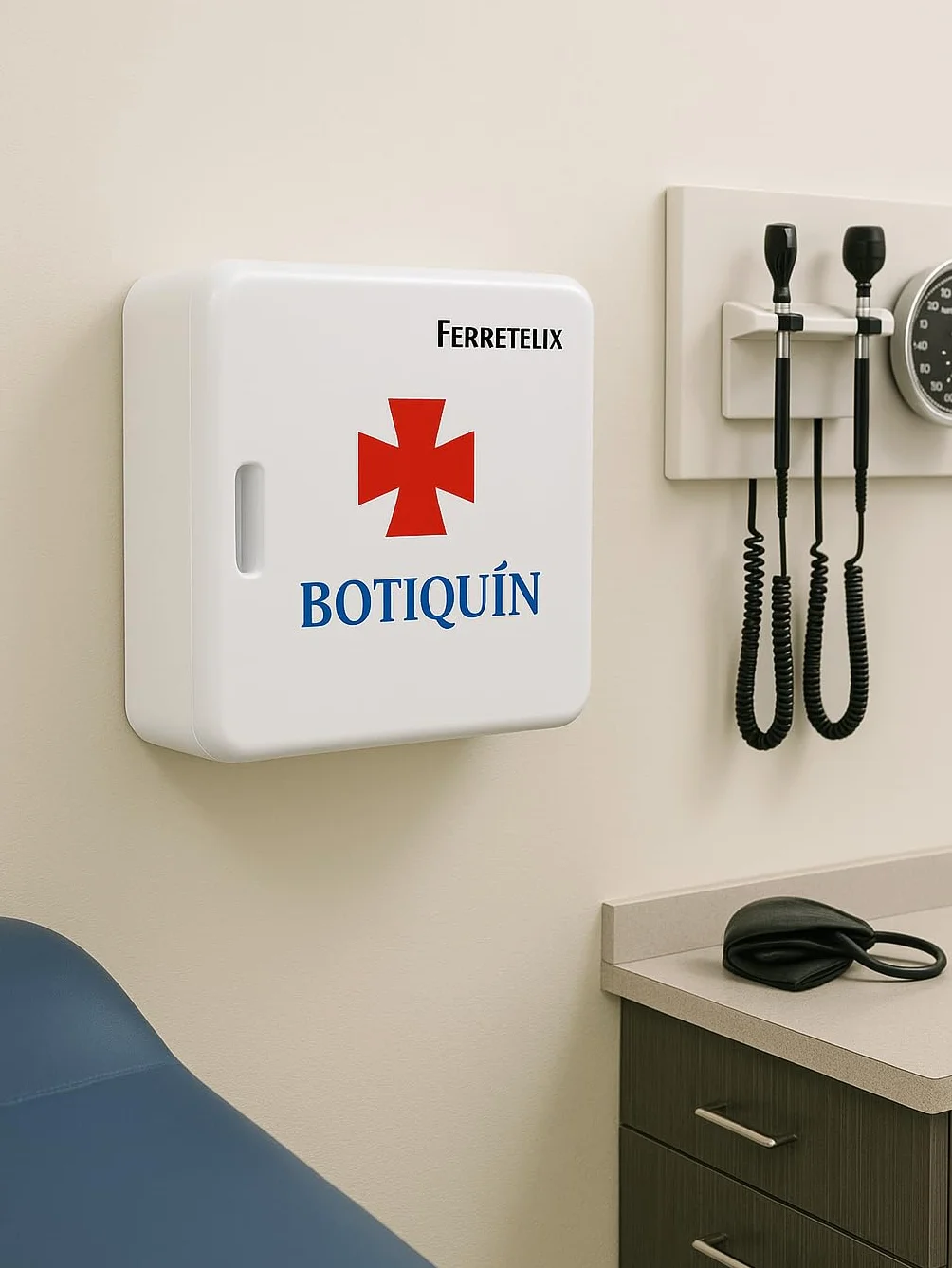 Ferretelix Botiquín de Pared 280x250x100 mm Primeros Auxilios