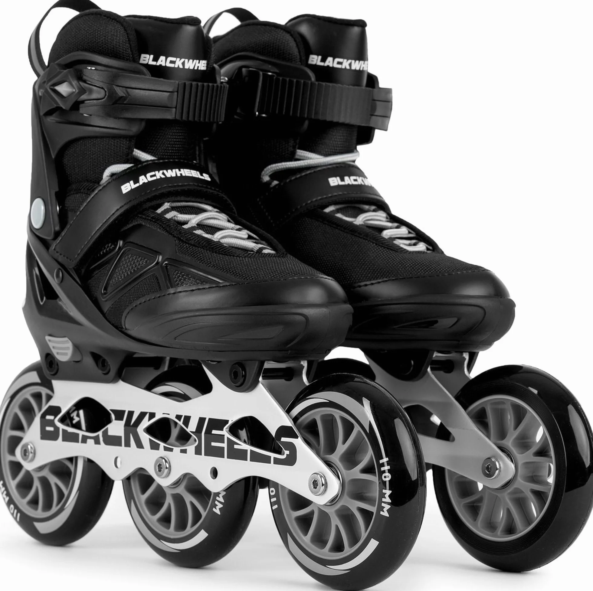 Patines en línea BLACKWHEELS Dynamic de Tres Ruedas con Chasis de Aluminio ABEC-7 One-Step-Adjustment