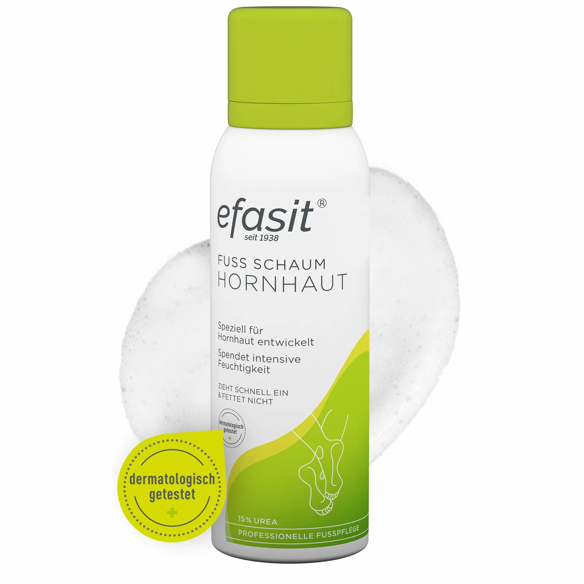 Efasit Espuma para pies 15% urea 125 ml
