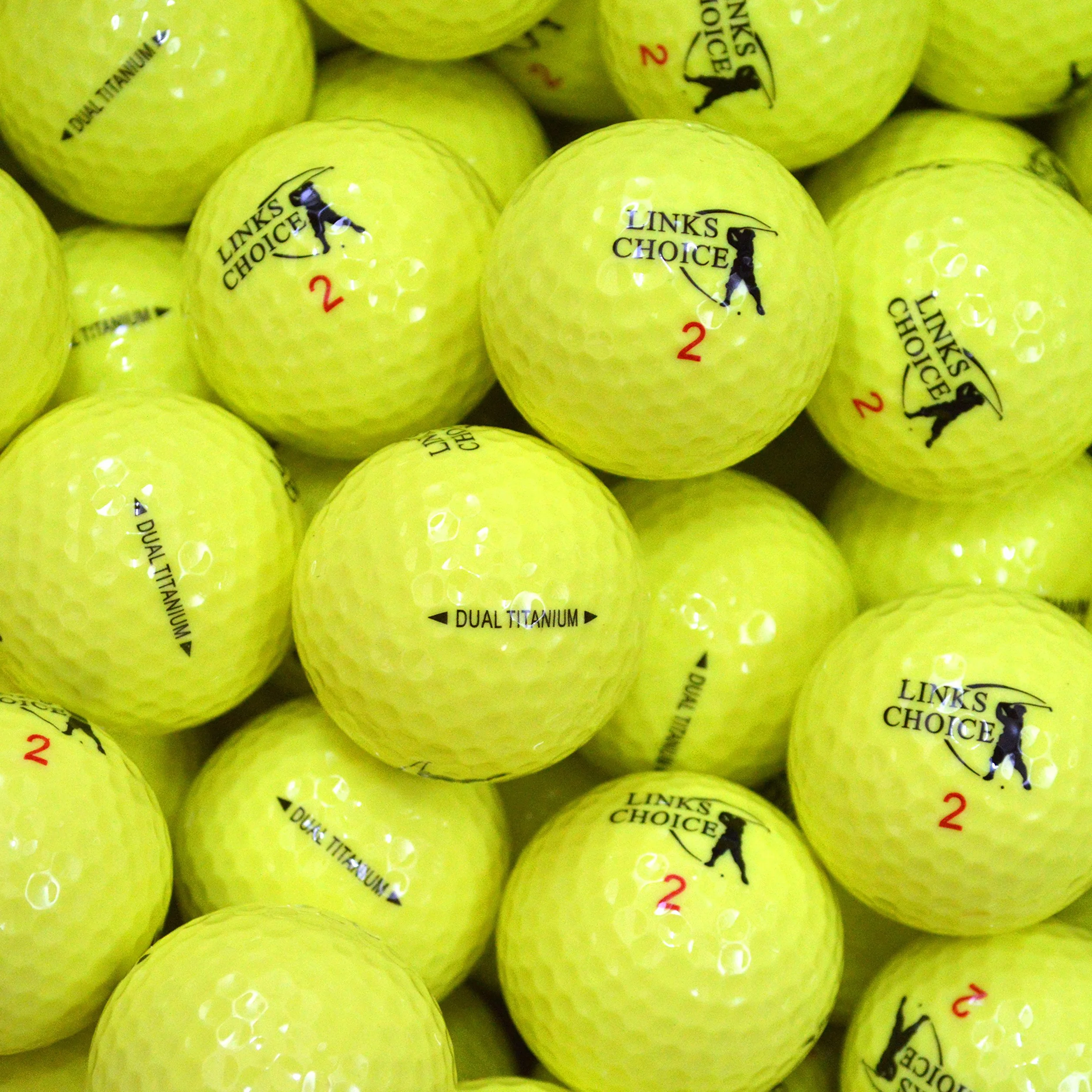 Links Choice High-Visibility Coloured Optic Golf Balls Pelotas