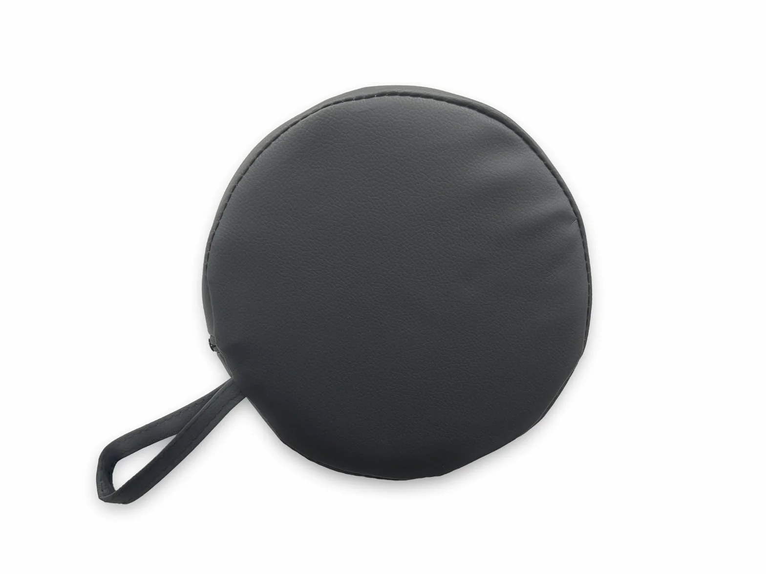 QUIRUMED Cojín Rodillo 55 x 20 cm Negro Polipiel Ergonómico Espuma Yoga Fitness Masaje