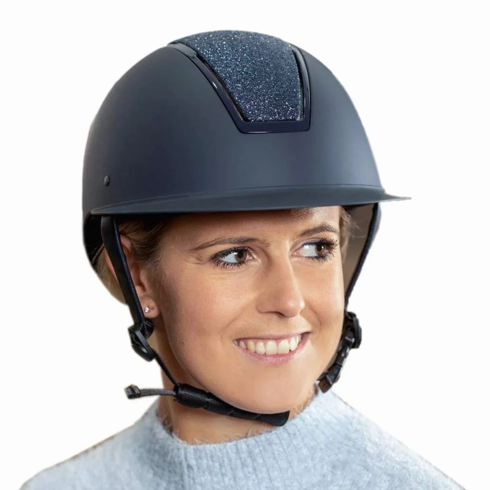 USG 13250022-132-303 Comfort Jewel - Casco de equitación, Color Azul Marino, Talla S