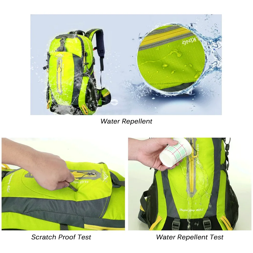 Lixada 40l resistente al agua viaje mochila campamento senderismo mochila portátil senderismo senderismo mochila senderismo Climb espalda bolsas para hombres mujeres