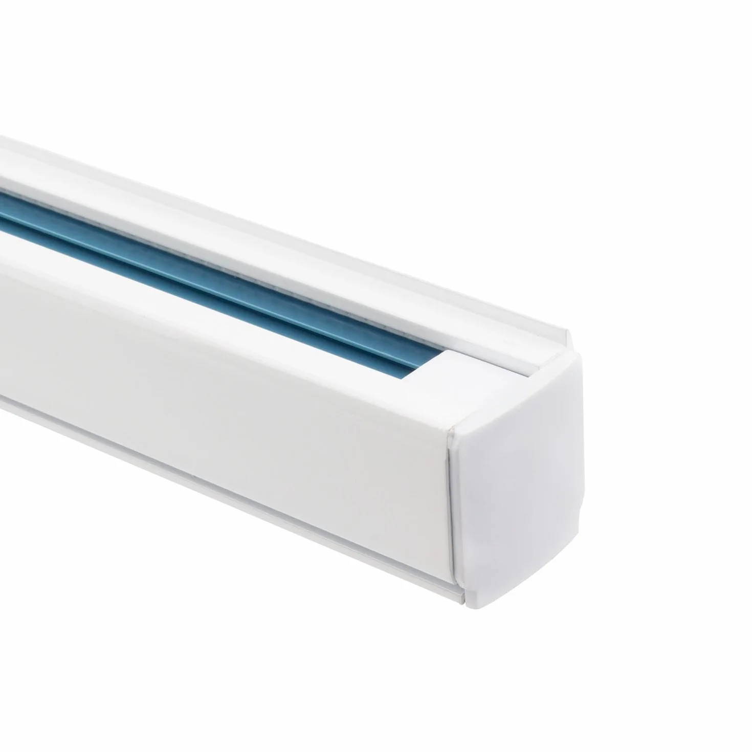 LEDKIA LIGHTING Carril Trifásico Aluminio 2 Metros Blanco para Focos LED