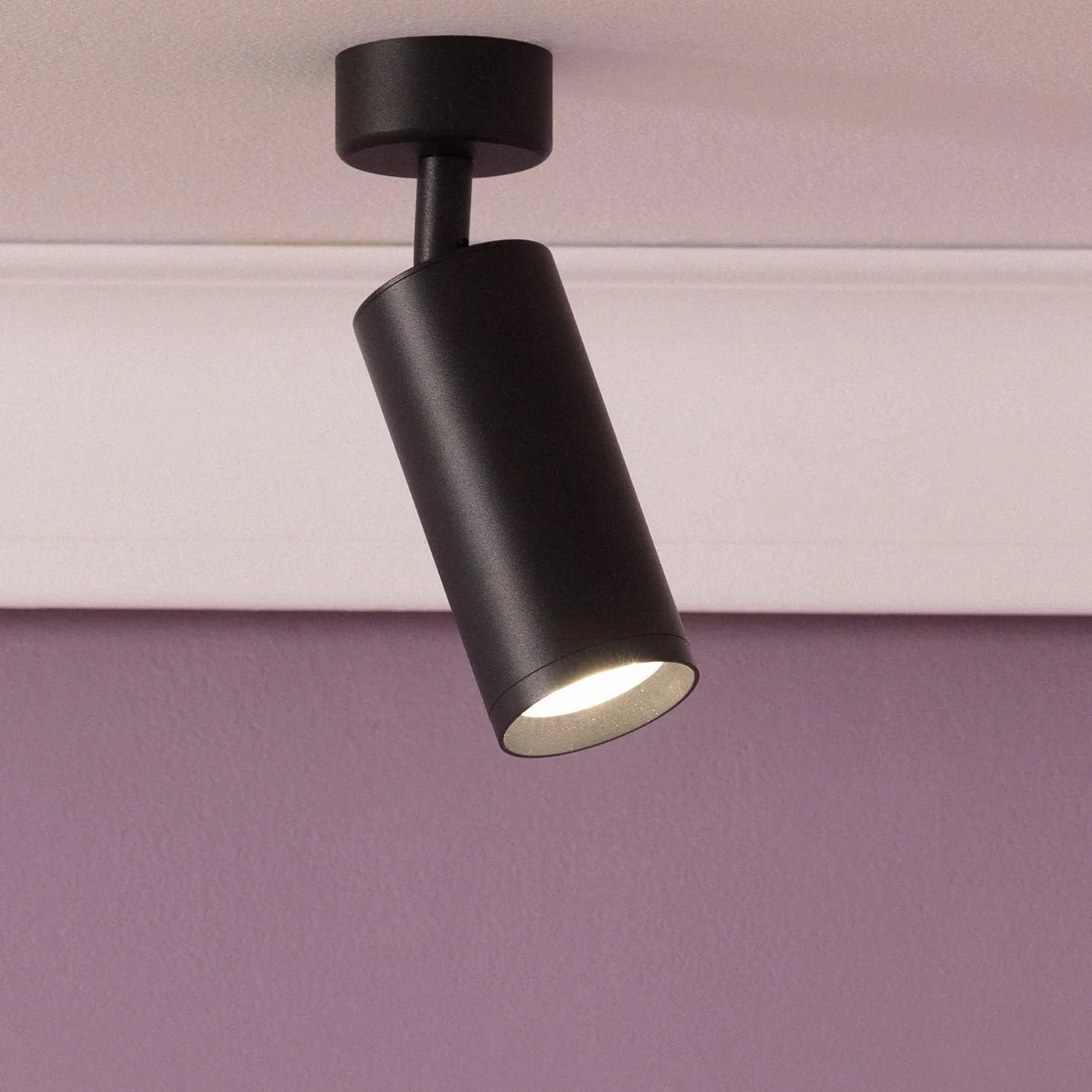 LEDKIA LIGHTING Foco Portalámparas Aluminio GU10 Negro