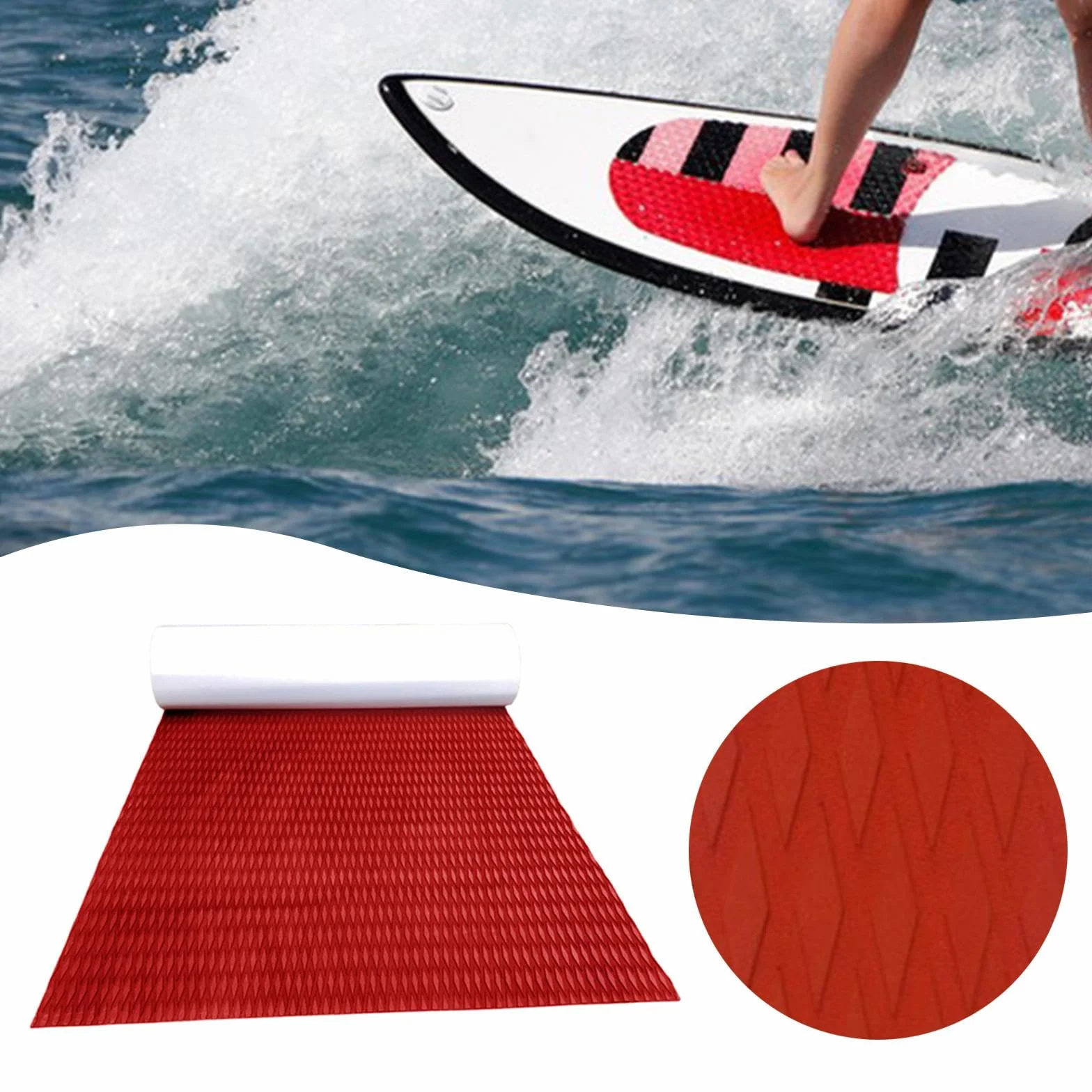 Oshhni Almohadilla EVA para Surf Antideslizante para Cubiertas de Embarcaciones y Piscinas