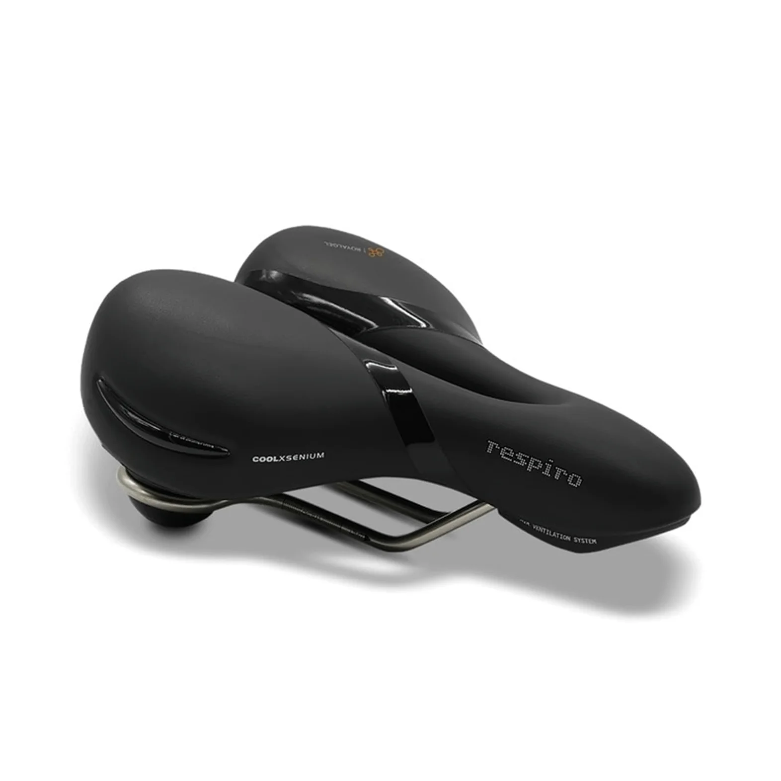 Selle Royal Sillín de Bicicleta Unisex Respiro Relaxed Stracciatella, Negro, 256 x 227 mm