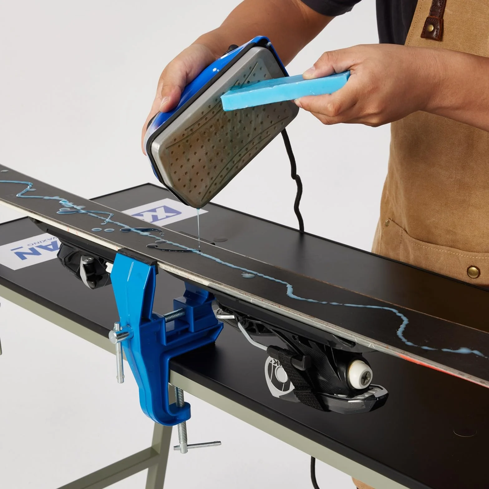 XCMAN Plancha de cera para esquí y snowboard 800W 120V