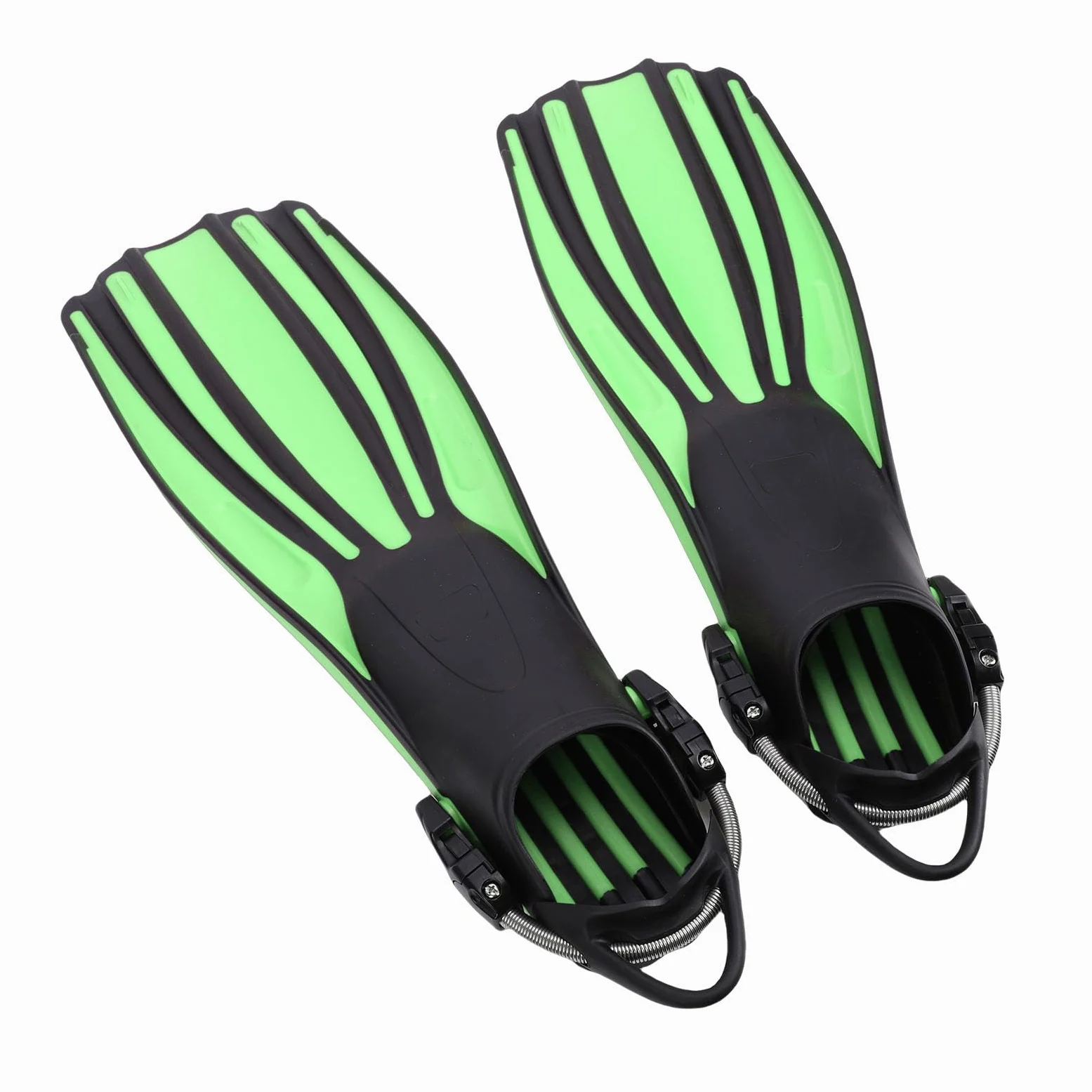 SUNGOOYUE Aletas de Buceo Ajustables Aletas de Snorkel de Natación de Buceo Profundo Profesionales Goma Termoplástica con Bolsillo Completo Ajustable para los Pies para