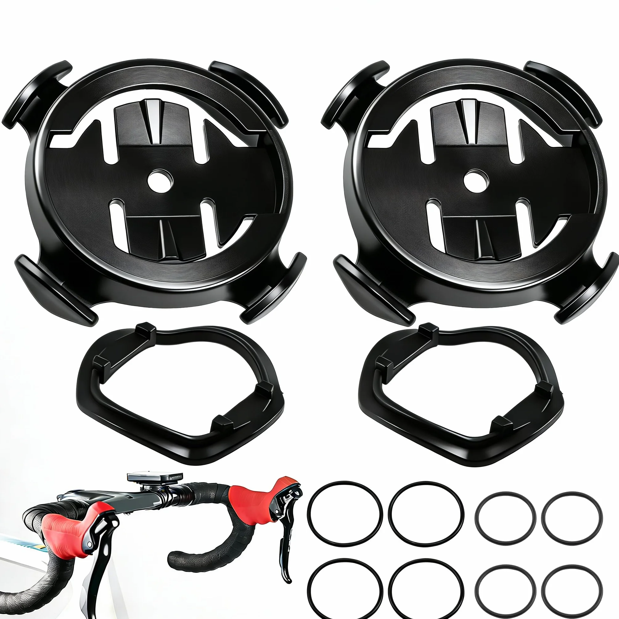 Soporte para bicicleta de cuarto de vuelta compatible con Garmin | Bryton | XOSS | iGPSPORT | Ordenador GPS Bicicleta para Garmin Edge 130 200 500 510 520 530 iGPSPORT iGS50