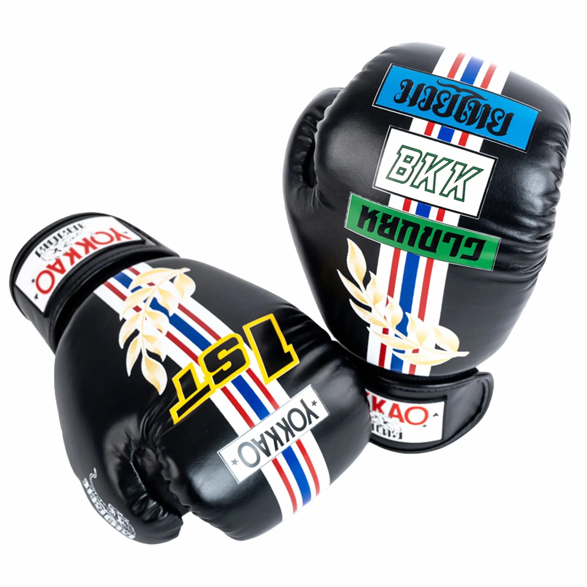 YOKKAO Guantes de boxeo Muay Thai cuero transpirables entrenamiento sparring hombres mujeres