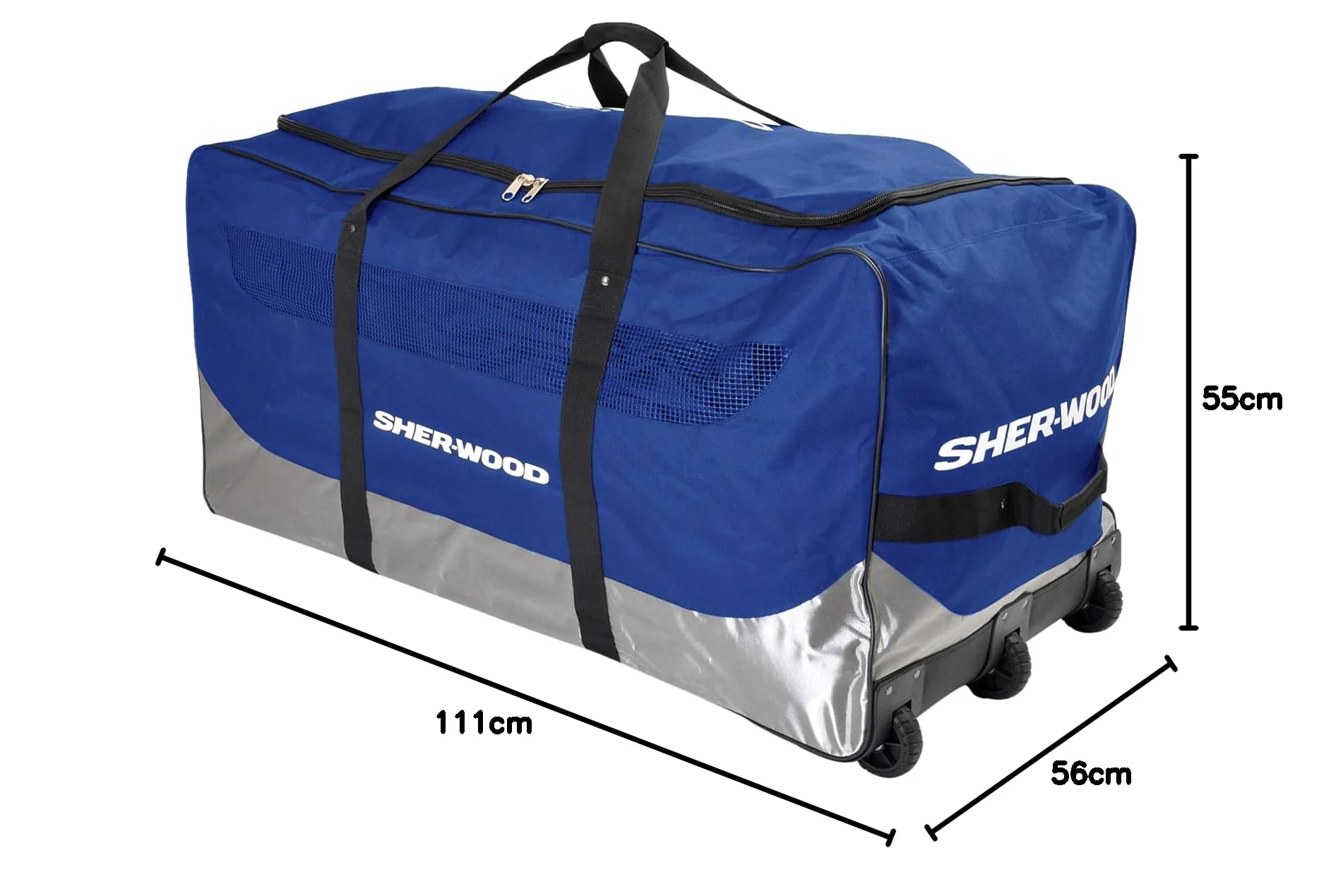 Sherwood Gs650-Bolsa Goal GS650 I-Bolsa de Portero con 3 Ruedas (111 x 56 x 55 cm), Unisex – Adultos, Azul