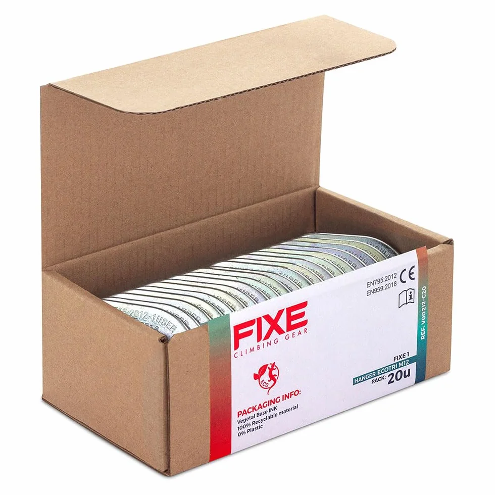 FIXE Plaqueta 1 con Parabolt en Acero Ecotri Anclaje de Expansión 25 kN Certificada EN959 UIAA