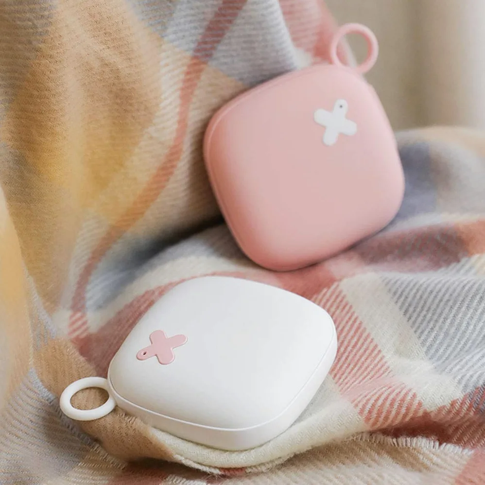 Regalo Calentadores De Manos Recargable Portátil Calentador Doble Cara USB Reutilizable Power Bank Calentamiento Rápido Calentadores Invierno Regalos Invierno