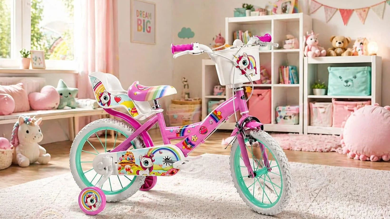 TOIMSA Bicicleta Unicornio 16" (5/8 años)