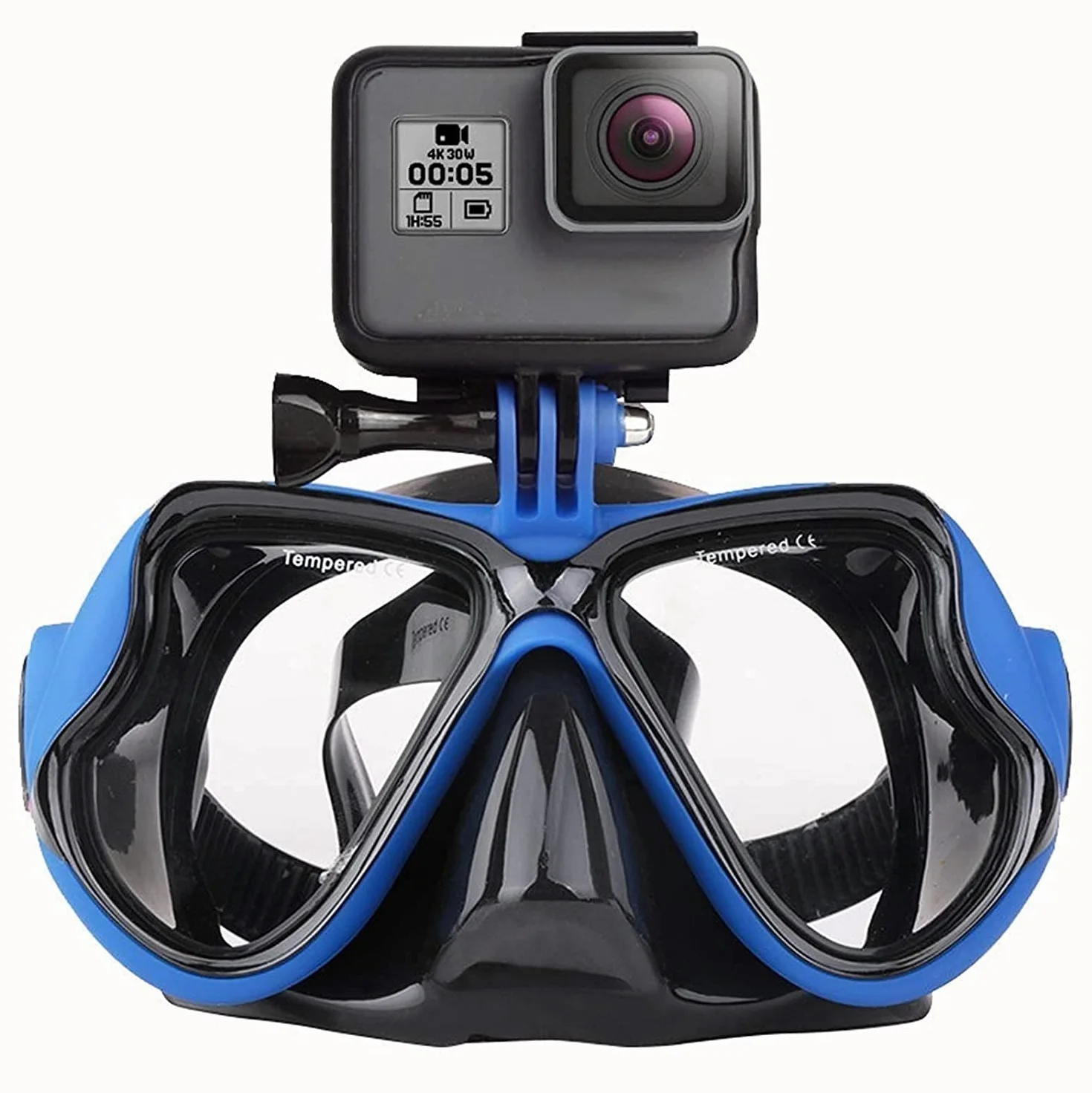 Máscara de Buceo con Tubo Máscara de Buceo con Tubo Máscara subacuática Profesional Máscara de Buceo con cámara Gafas de natación Equipo de Buceo con Tubo Soporte para cámara