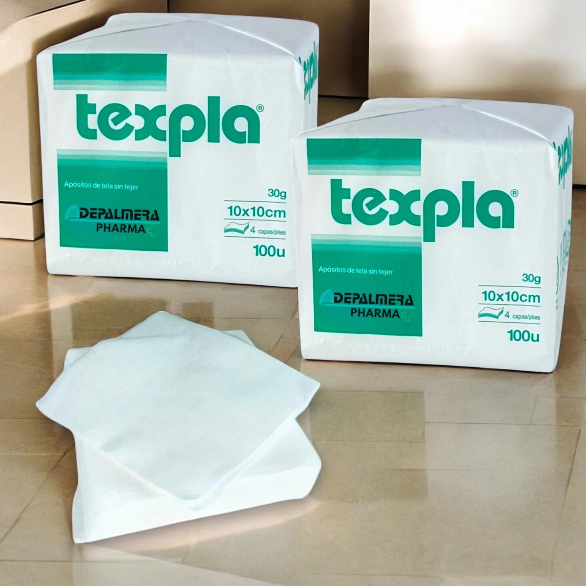 Gasa No Esteril TNT Plegada 10x10cm Pack 200 Unidades