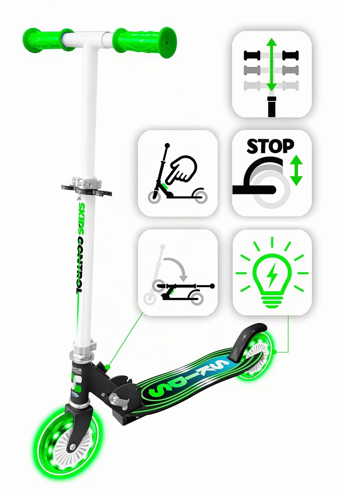 Folding Scooter Control SKIDS