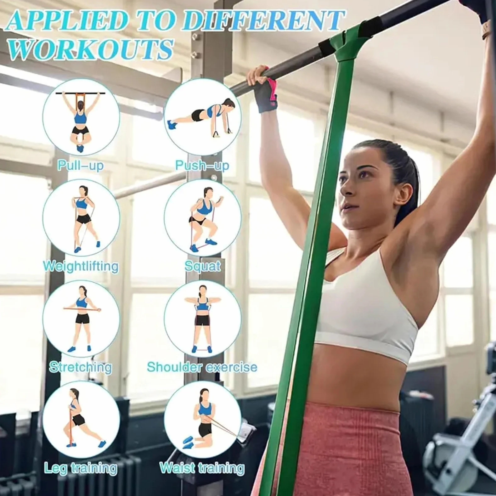 Gomas Elasticas Musculacion Banda Elástica De Resistencia | For hombres y mujeres fuerza Fitness ejercicio Yoga tensión Pull Up Resista