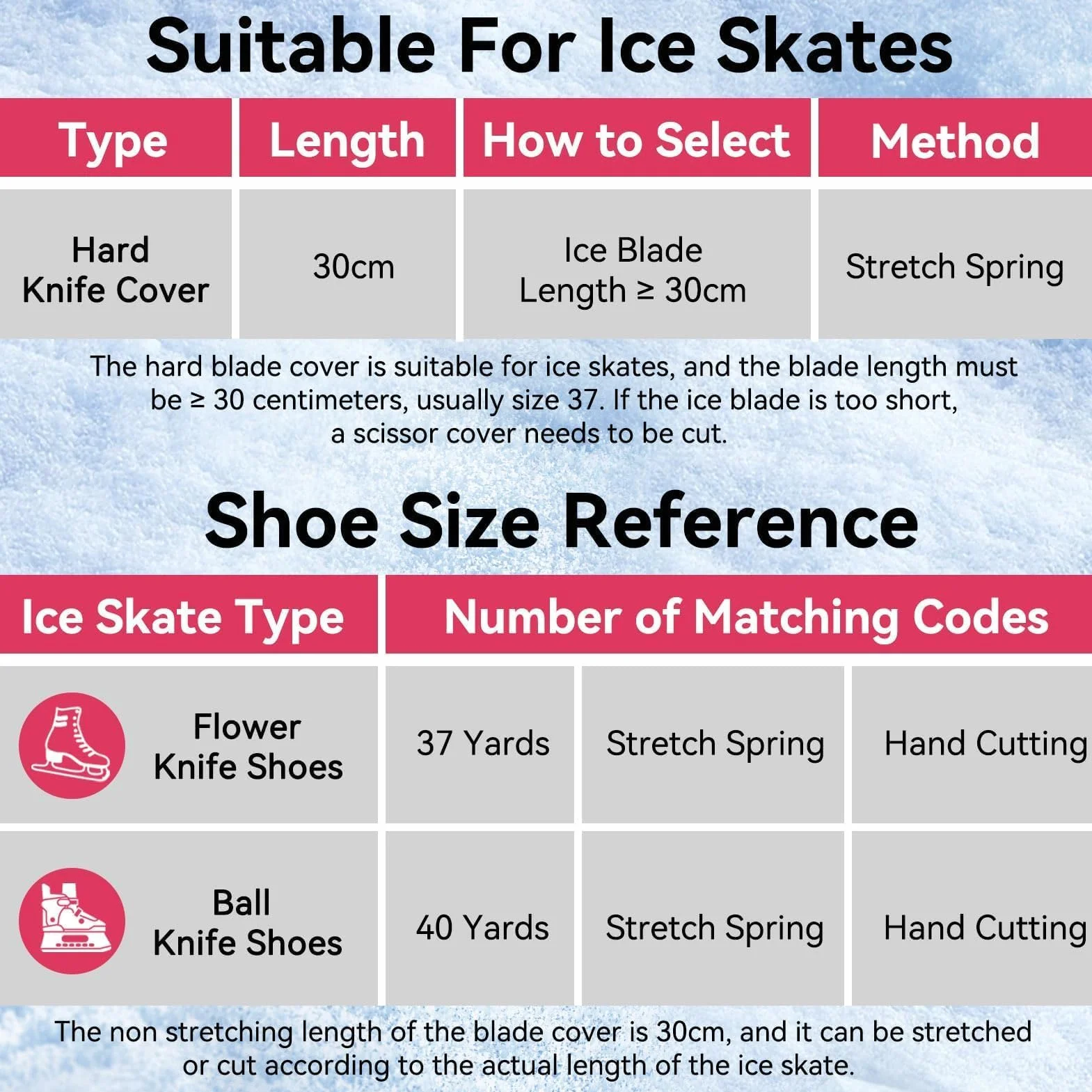 HERCHR Protectores De Patines sobre Hielo, 1 Par De Protectores De Cuchillas De Hockey Deportivo, Protectores De Patinaje Artístico, Accesorios Protectores Ajustables para Patines Artísticos
