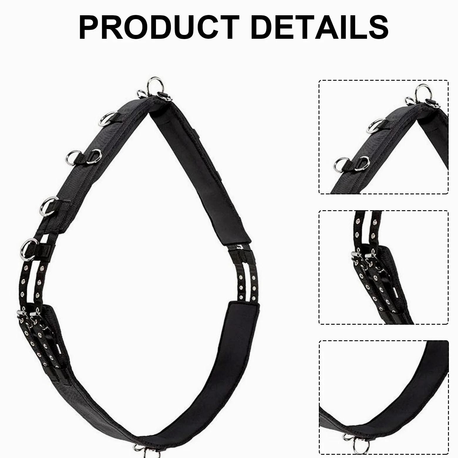 Sillines de entrenamiento con hebilla para caballo, arnés para el vientre, accesorios para equitación, ajustable