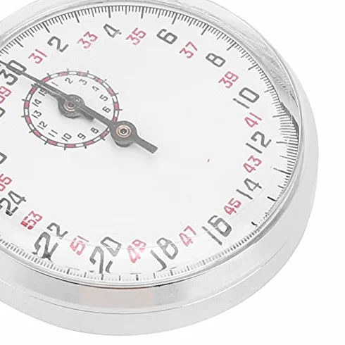 Cronómetro Mecánico Cronómetro De Metal Temporizador De Funcionamiento De Mano Pantalla De Dial Grande Equipo De Enseñanza De Física