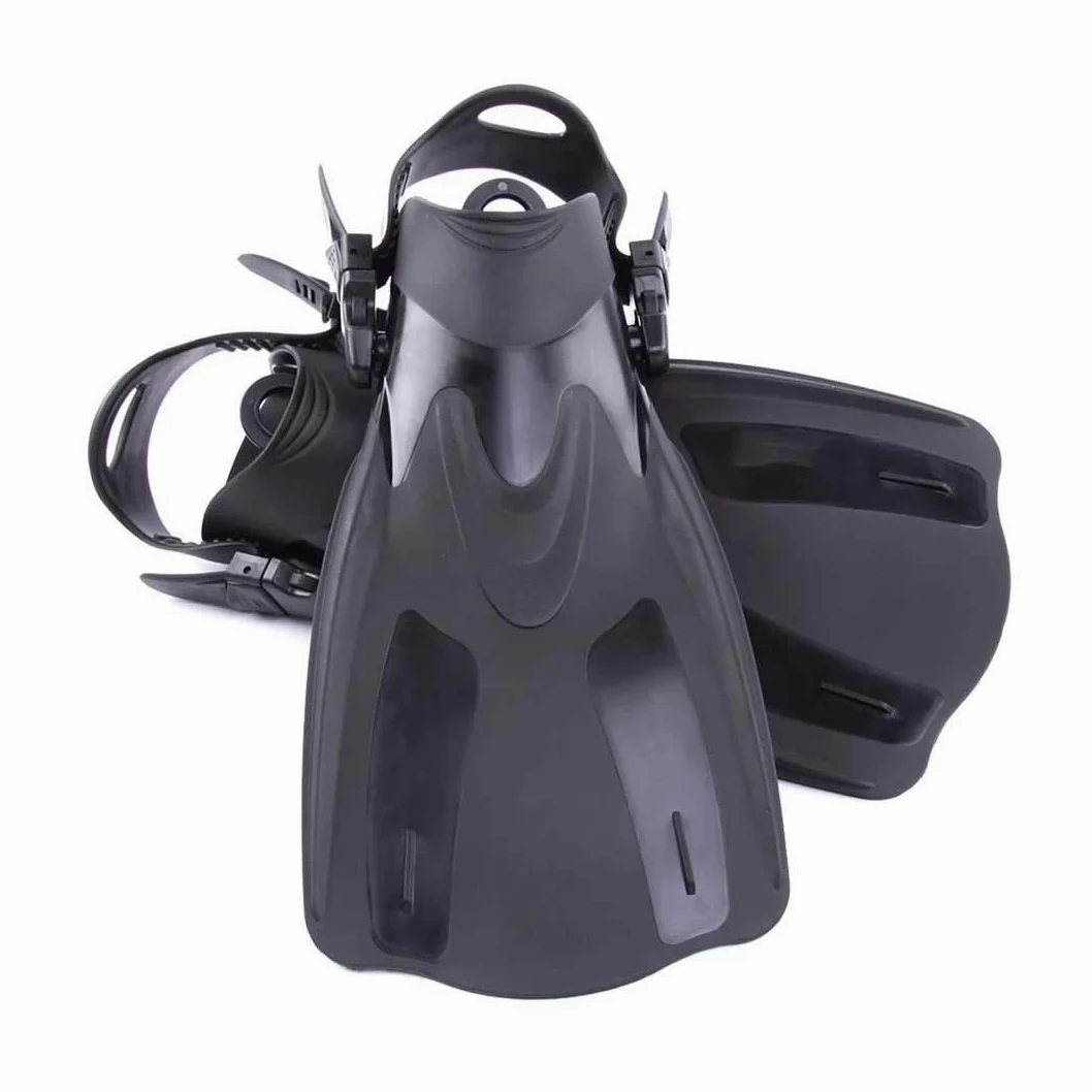 Aletas de natación, Aletas de natación para adultos, zapatos cortos de buceo, aletas de natación, aletas de buceo con talón