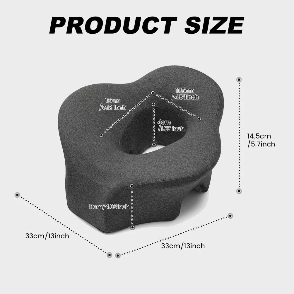 Almohada de Masaje Boca Abajo Reposacabezas Ergonomico para Cama