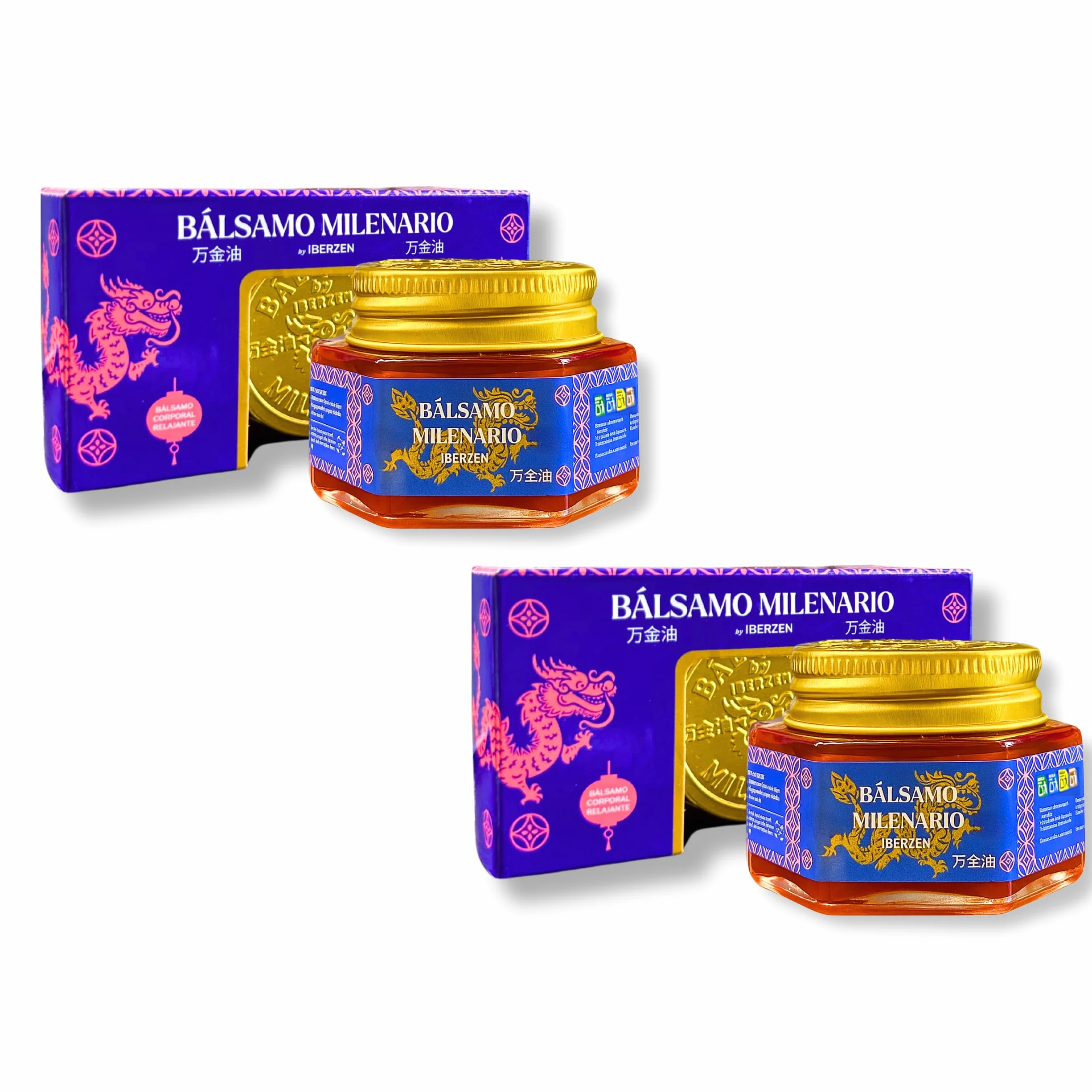 Crema del Tigre Roja Bálsamo Milenario 60 gr Extra Fuerte Pack Ahorro 2 Unidades para Masajes