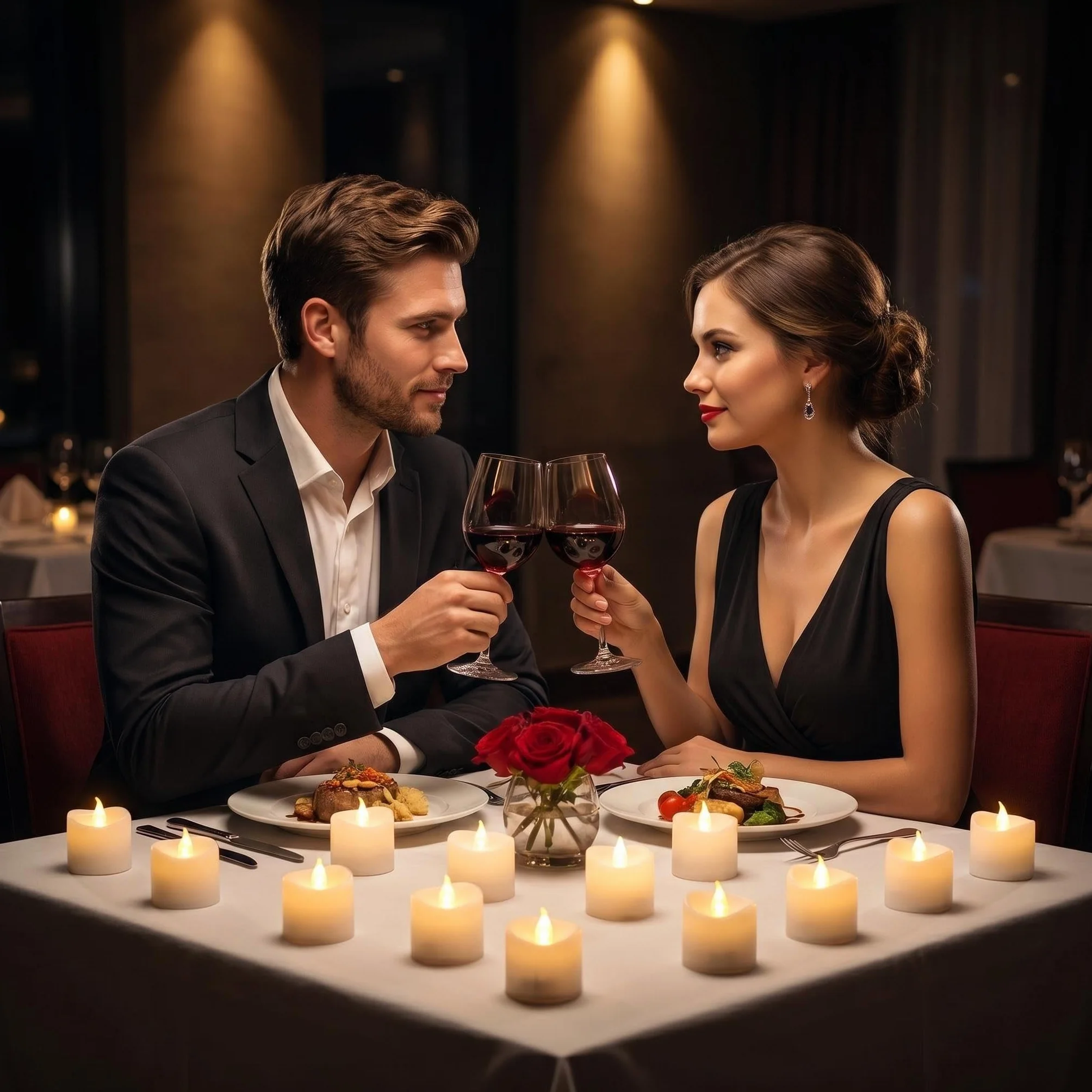 Bougies LED Té con Pilas CR2032 Incluidas, Sin Llama, Decoración Casa Boda Fiesta