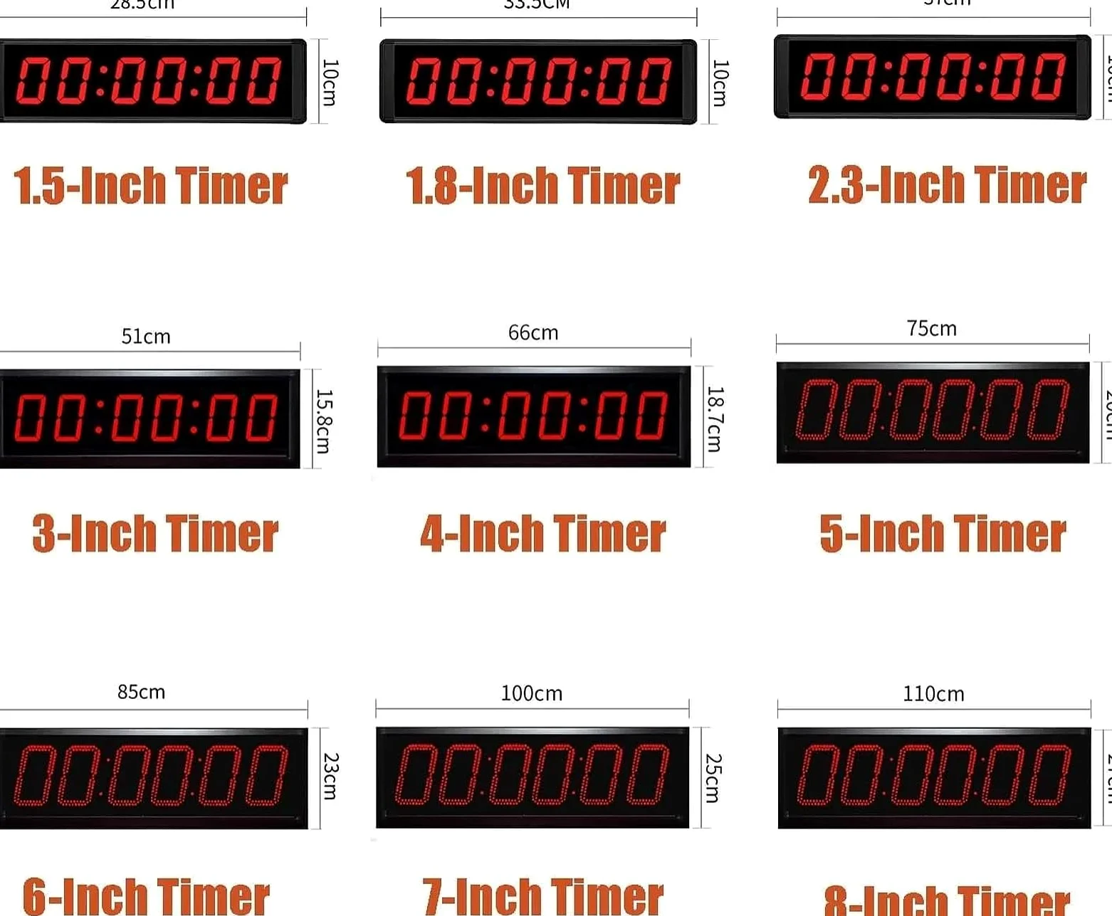 Temporizador digital LED de gimnasio con función de cronómetro para entrenamiento de intervalos y entrenamientos de fitness