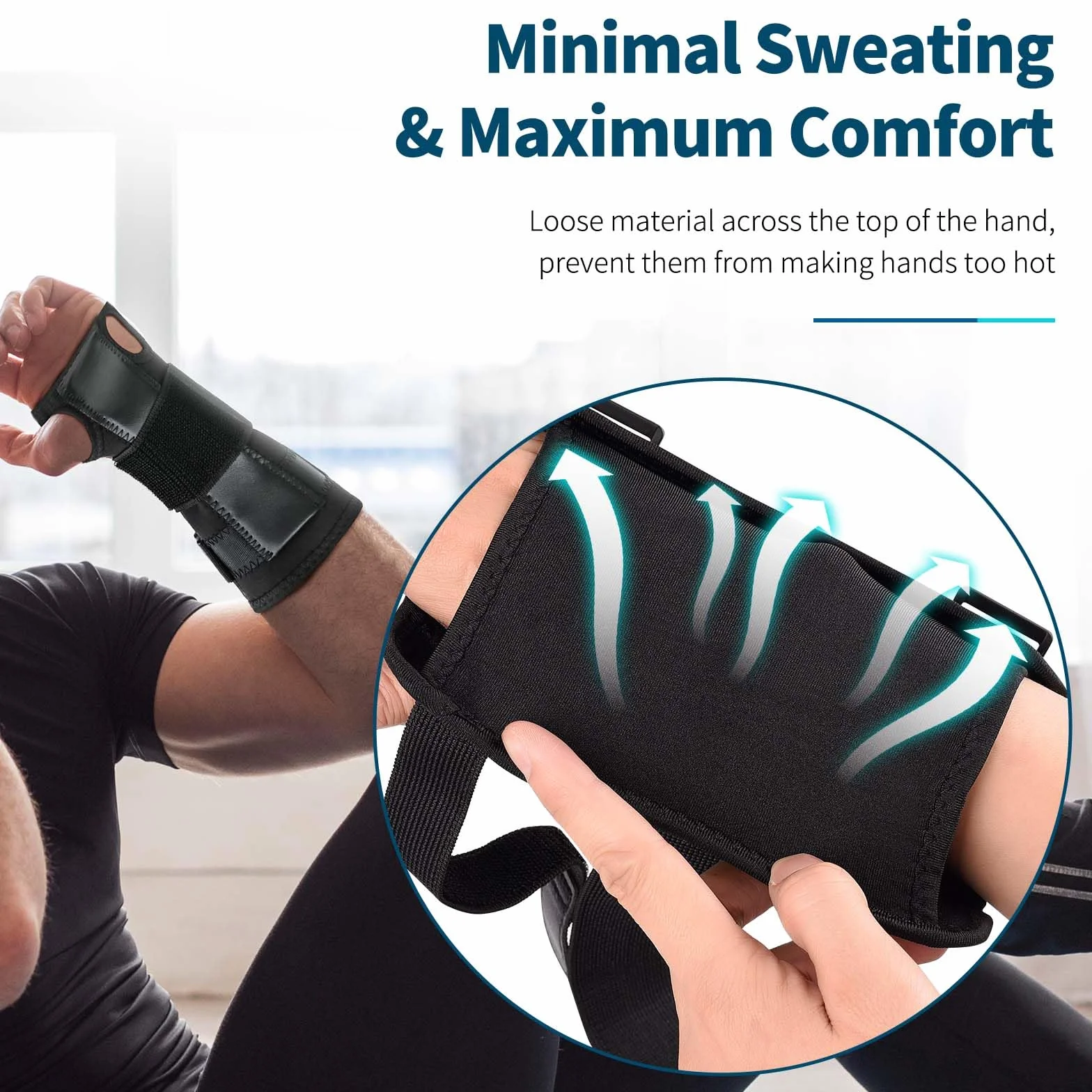 Muñequera Tunel Carpiano Férula Muñeca Adaptable Mano Derecha Izquierda Tendinitis Esguince Ortopédica S