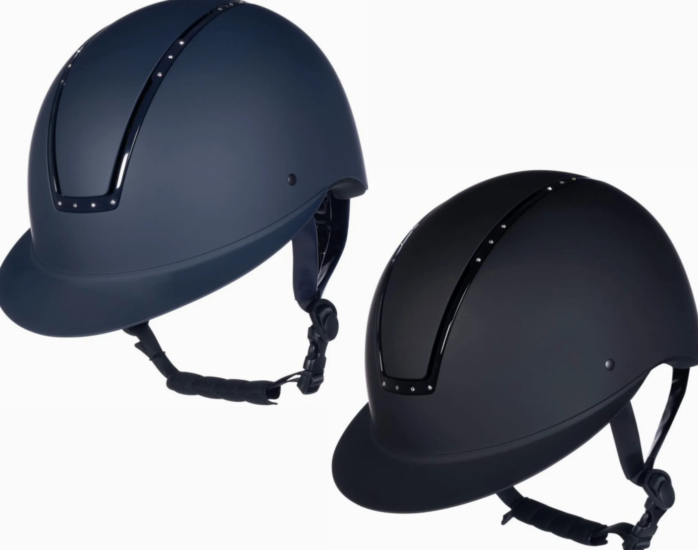 HKM Shield Diamond Cascos de equitación, Adultos Unisex, Negro, Medium