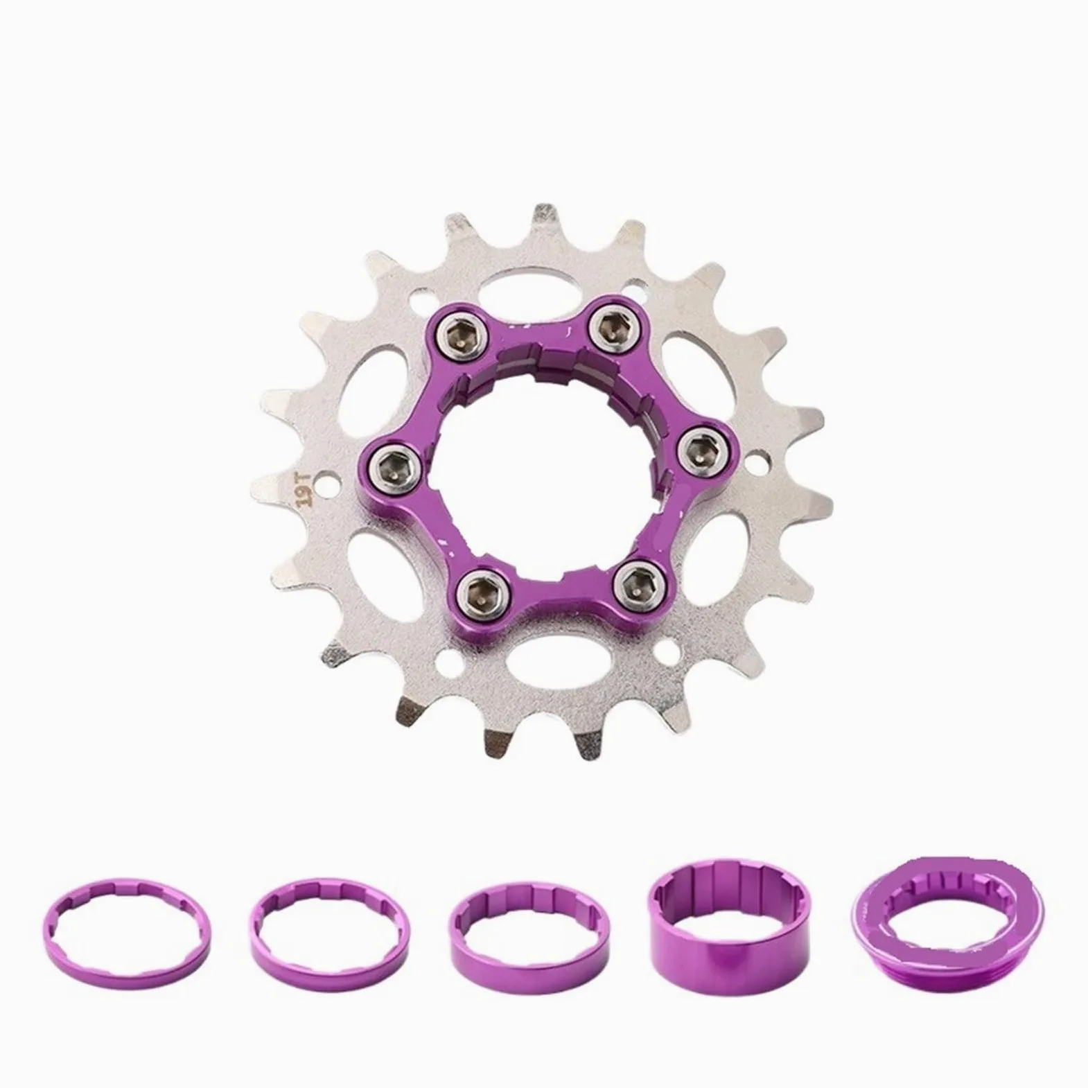 Cassette de marcha única for bicicleta K7, volante inercia for 13T-22T