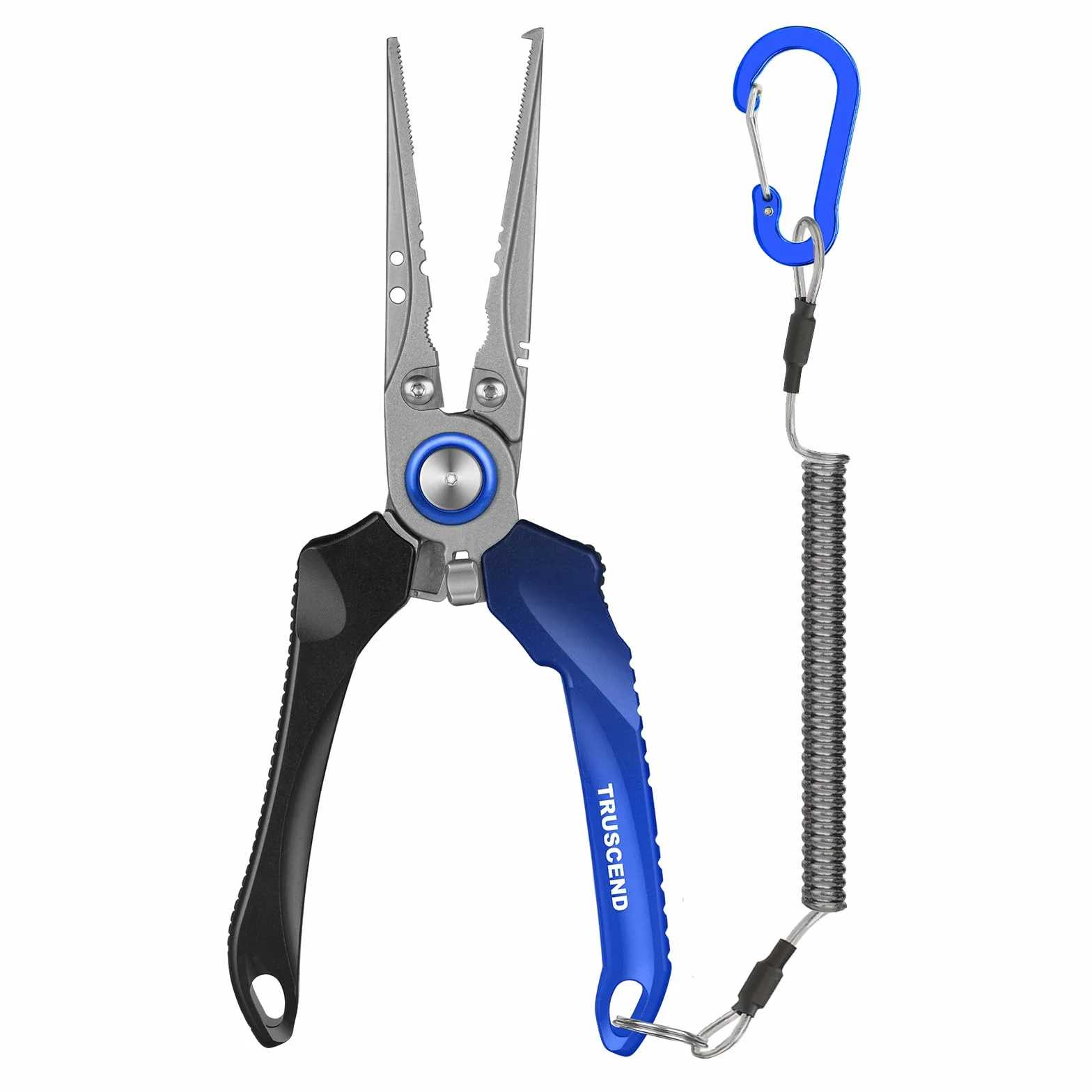 Truscend Alicates de Pesca con Cortador de Mo-V Blade Recubierto de Teflón Multifunción