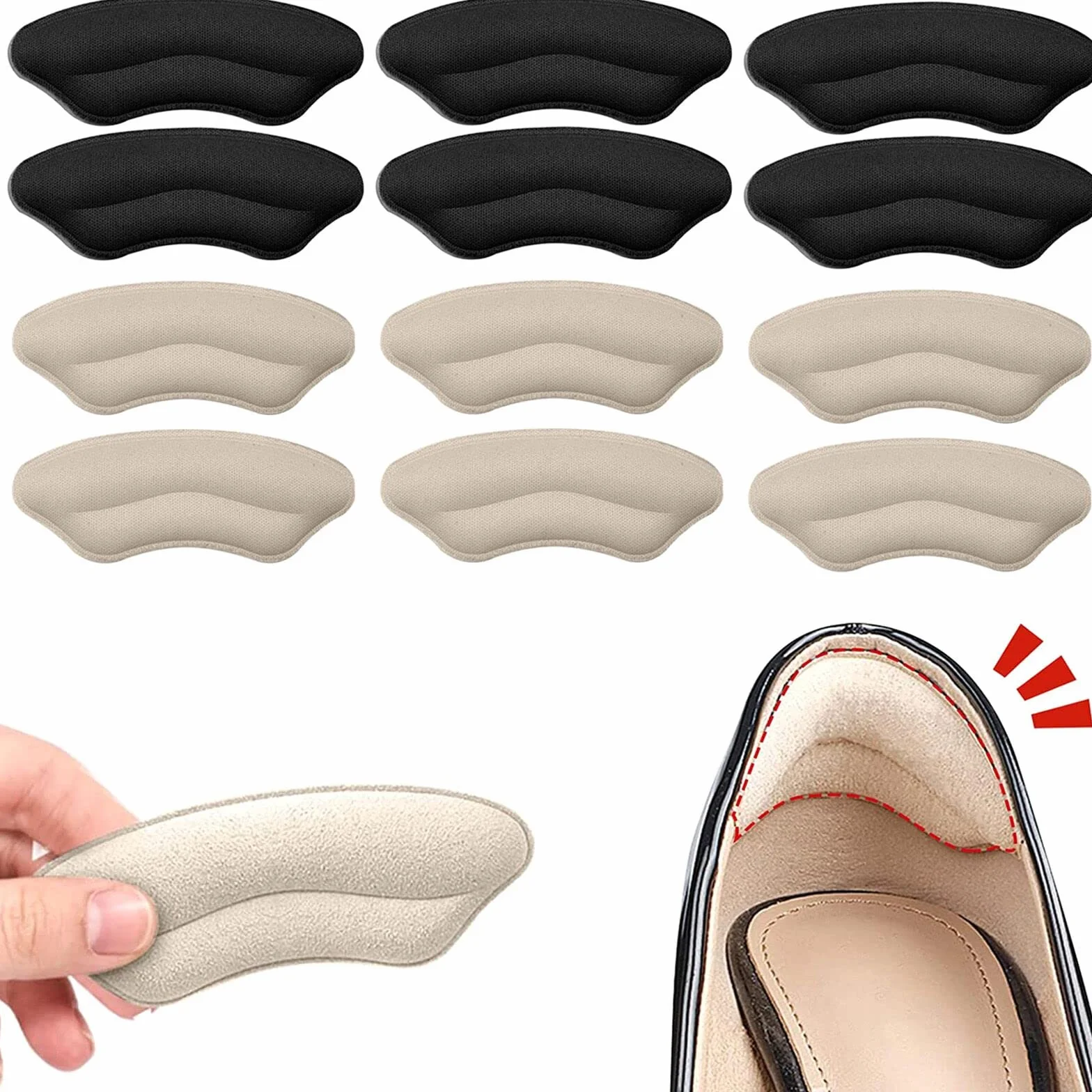 Almohadillas para el talón Autoadhesivas, Protección para el Cuidado de los Pies