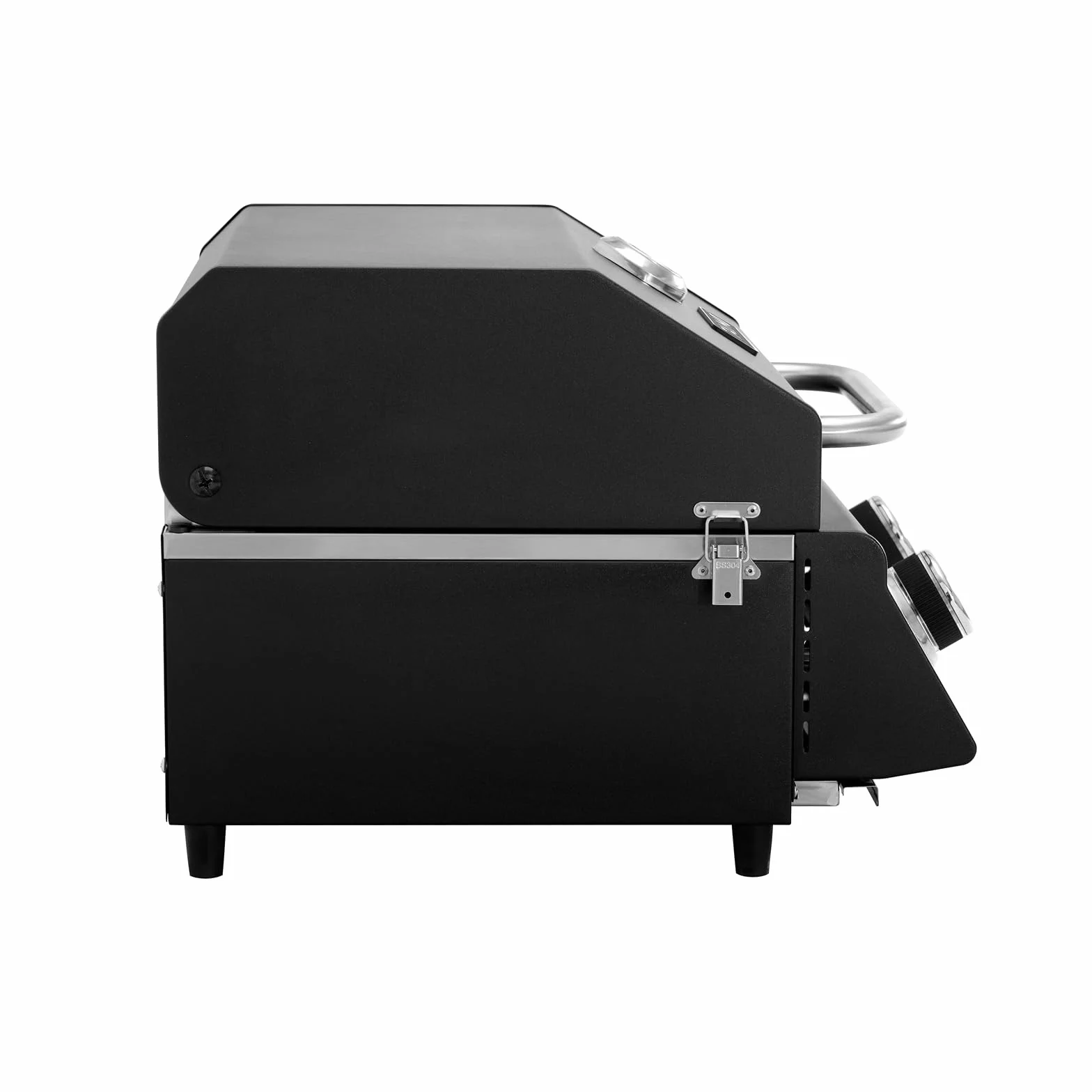 TAINO Platinum Compact Dark - Parrilla de mesa con 2 quemadores, parrilla de gas compacta para camping, mini barbacoa portátil