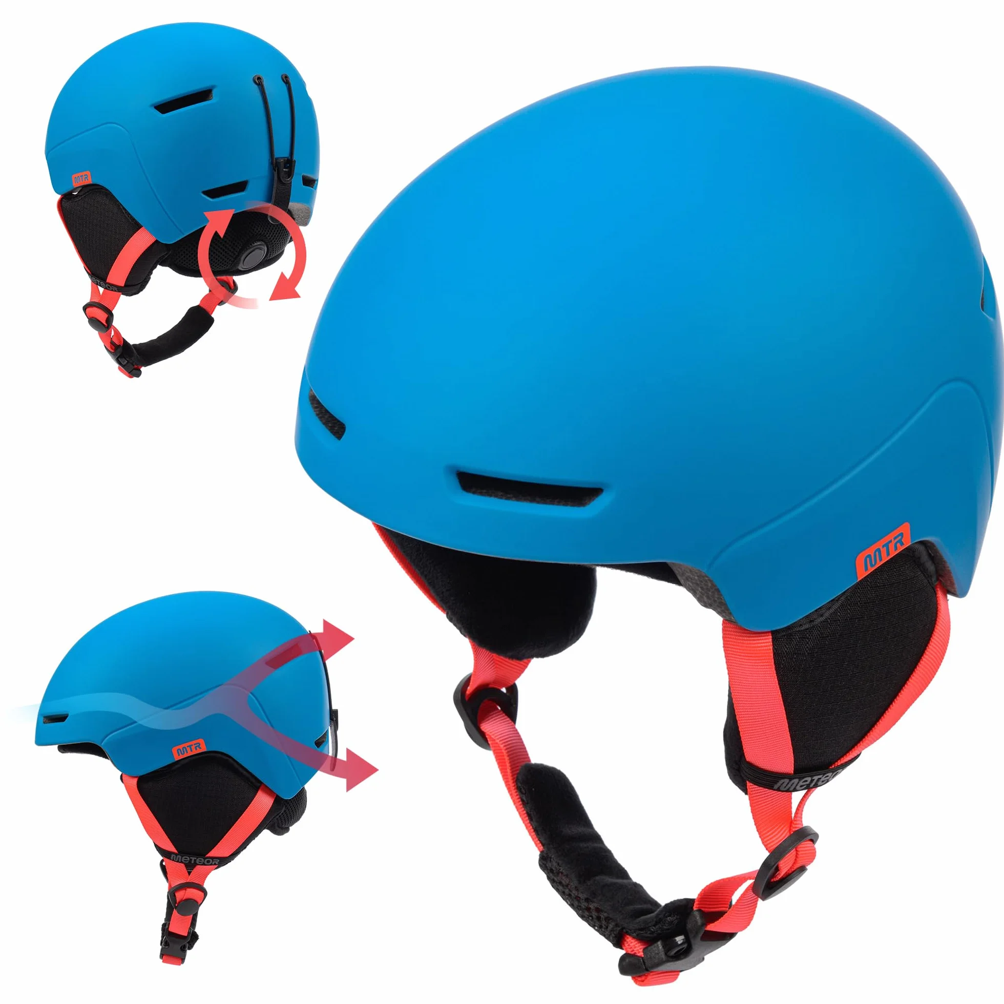 Meteor Casco de Esquí y Snowboard para Niños Niñas - Casco de Seguridad Deportes de Invierno