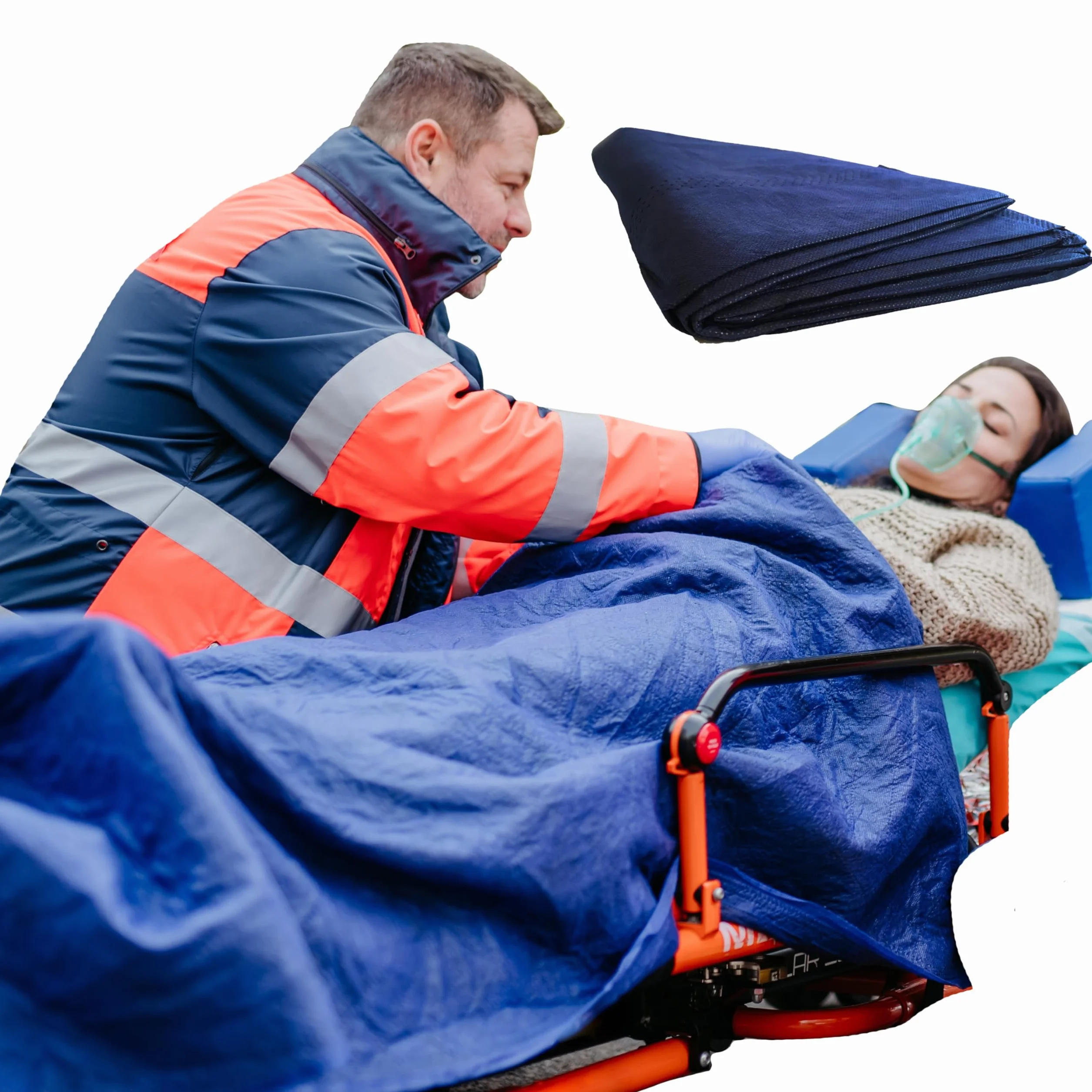 Tiga-Med Manta desechable 200 g 110 x 190 cm para bomberos