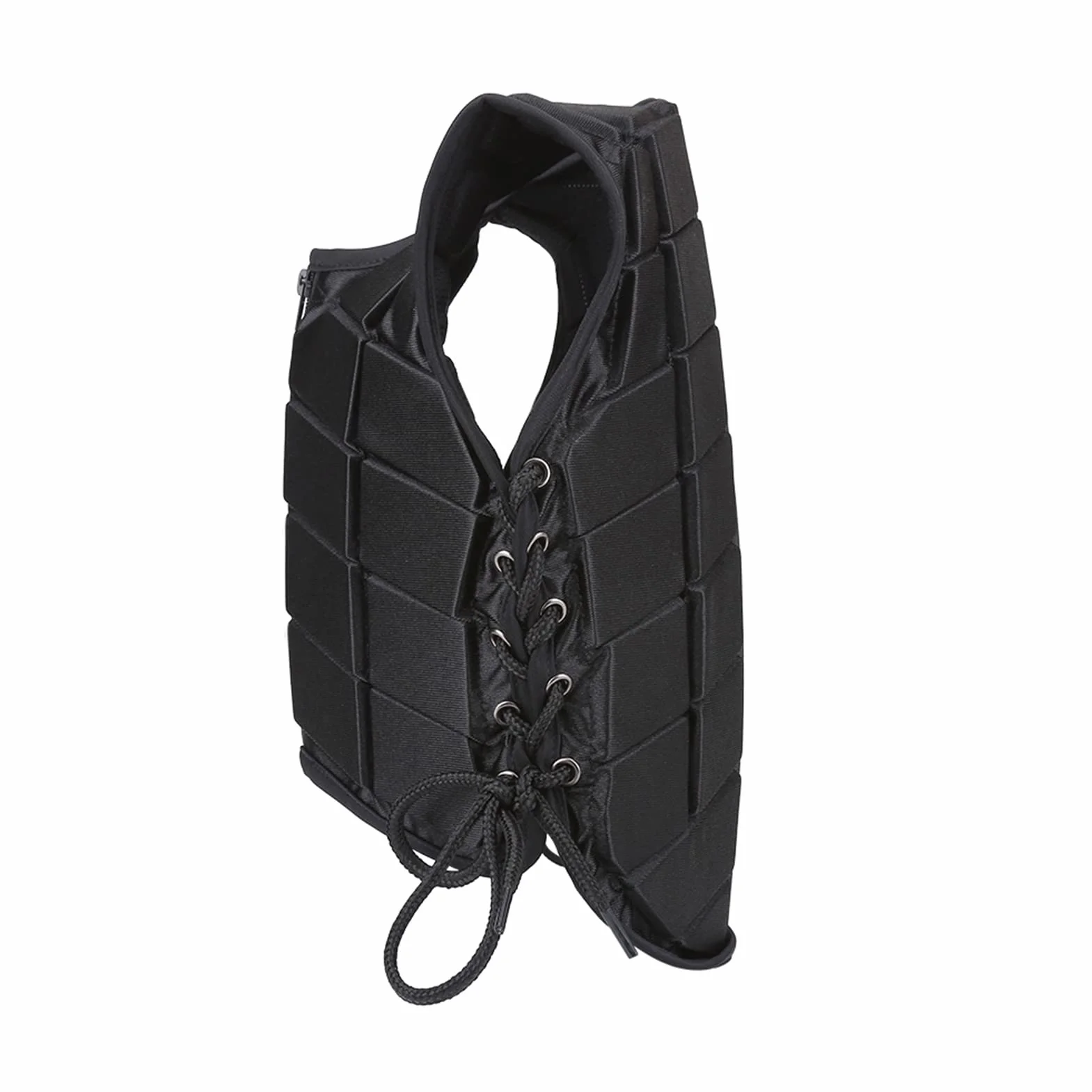 Chaleco de equitación, chaleco de seguridad, protector para niños, niñas, niños, duradero y cómodo, acrílico, negro, peso 286-432 g