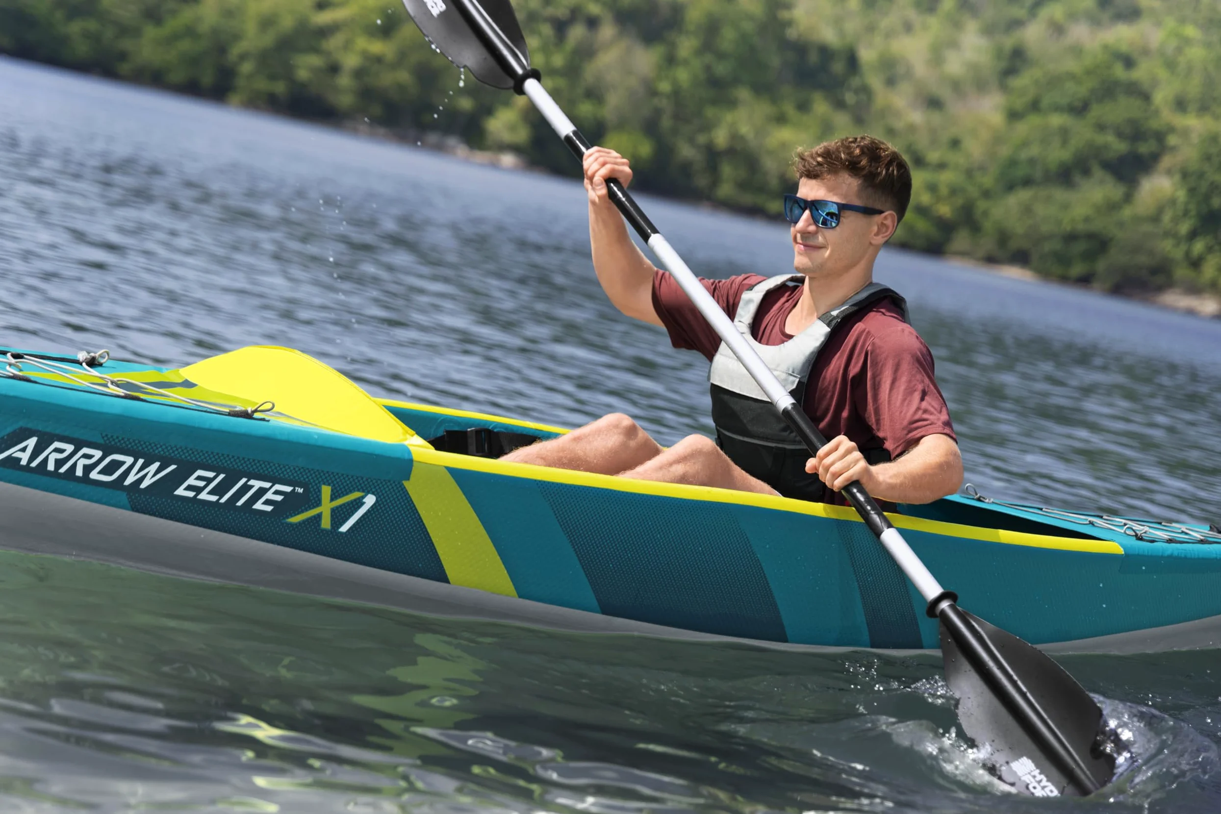 Bestway Juego de Kayak Arrow Elite X1 de 12'' x 29" x 12"/3.65 MX 73 cm x 30 cm