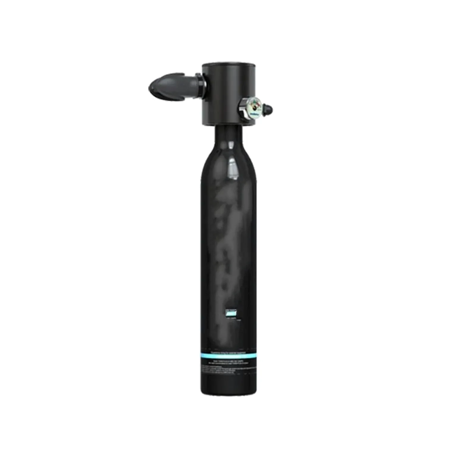 Buceo Juego de Tanque de Buceo de 0,5 l: minicilindro de Buceo con Tubo y Gafas de Buceo Kit de de Buceo(S3000-A-Black)